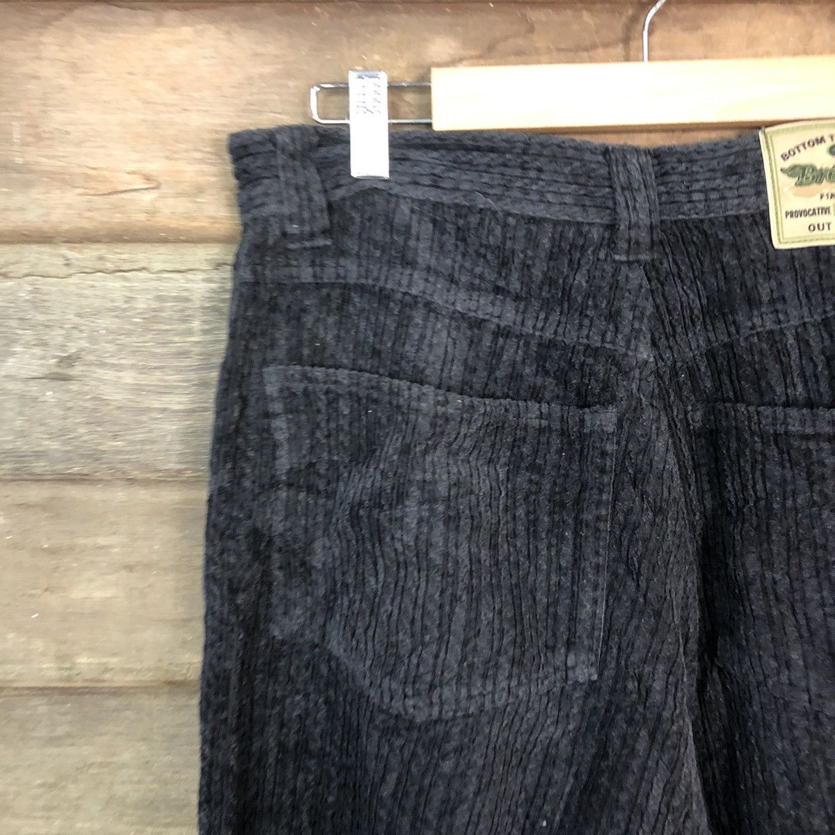 Japanese Brand Bronze Age Black Conduroi Casual Pants #6875 Size US 31 - 9 Thumbnail