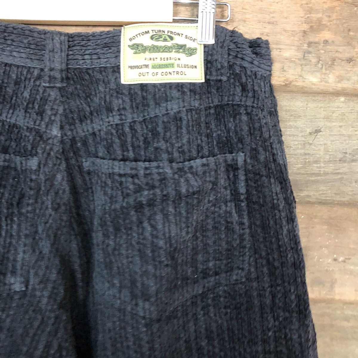 Japanese Brand Bronze Age Black Conduroi Casual Pants #6875 Size US 31 - 10 Thumbnail