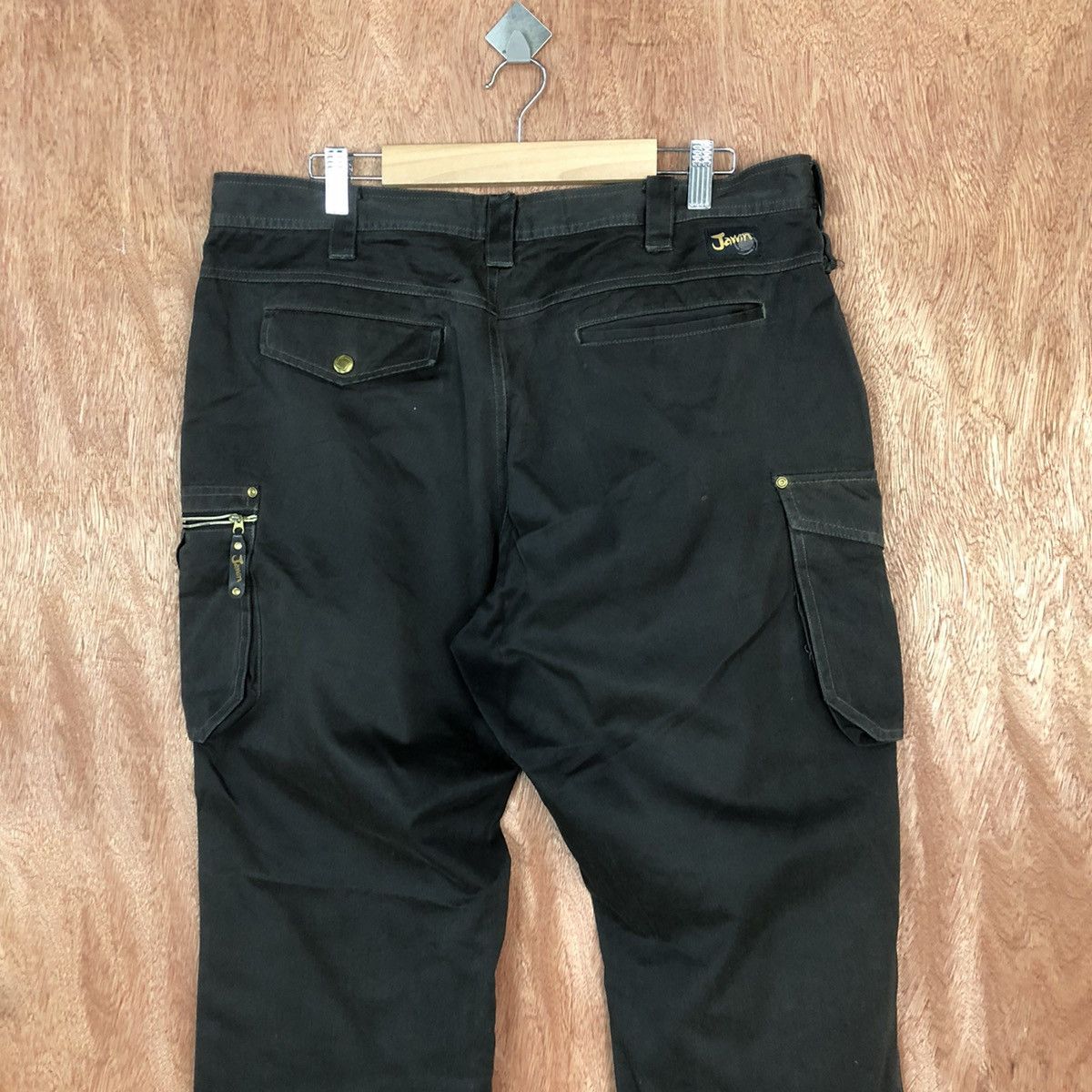 Japanese Brand Jawin Black Cargo Multipocket Pants #2167 Size US 36 / EU 52 - 12 Thumbnail
