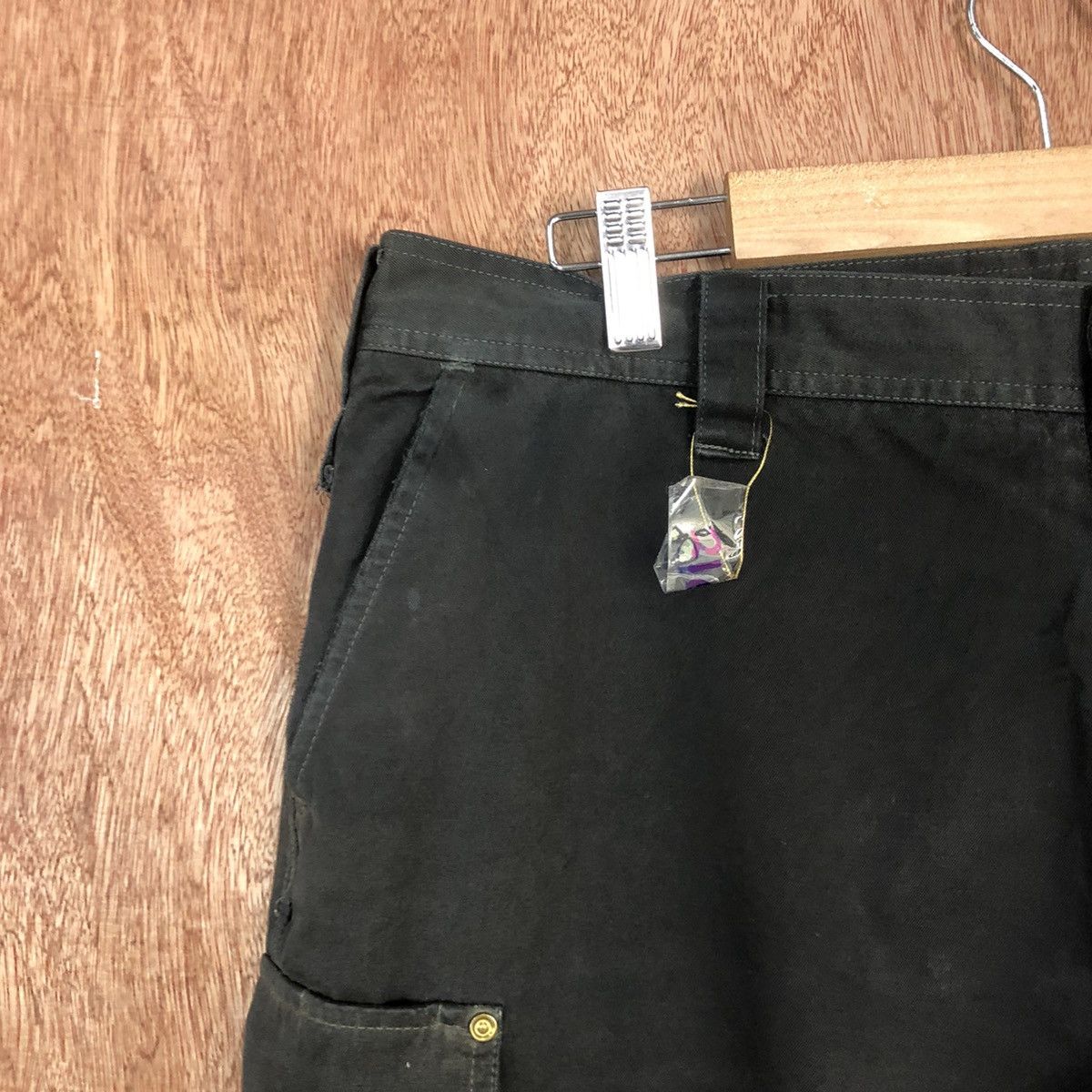 Japanese Brand Jawin Black Cargo Multipocket Pants #2167 Size US 36 / EU 52 - 4 Thumbnail