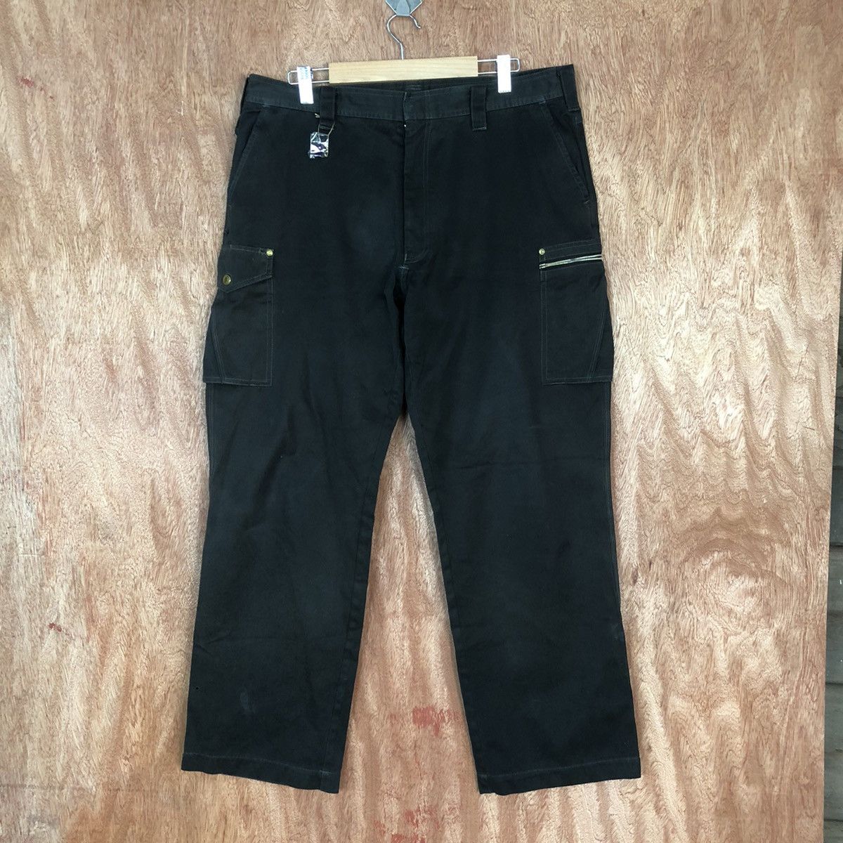 Japanese Brand Jawin Black Cargo Multipocket Pants #2167 Size US 36 / EU 52 - 1 Thumbnail