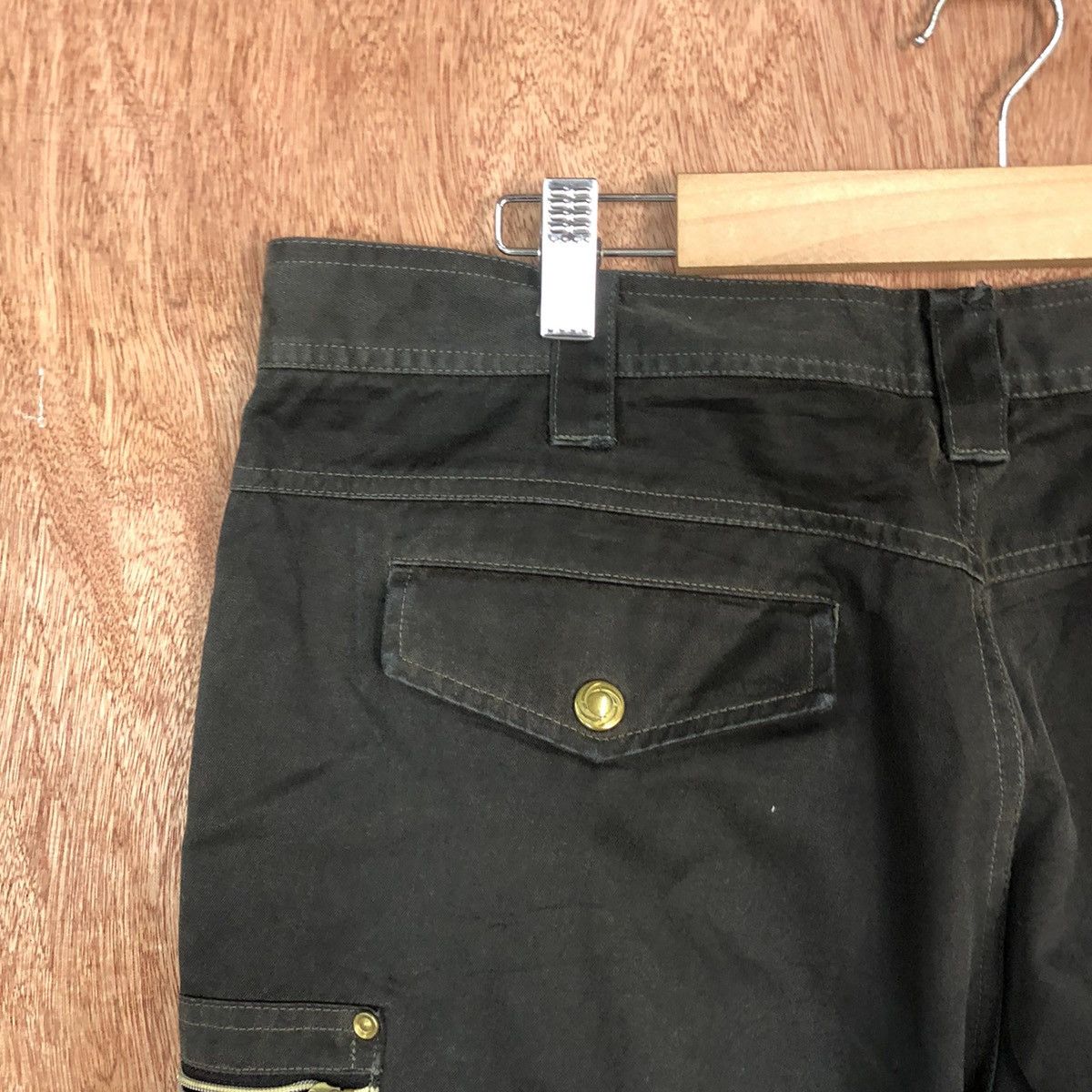 Japanese Brand Jawin Black Cargo Multipocket Pants #2167 Size US 36 / EU 52 - 14 Thumbnail