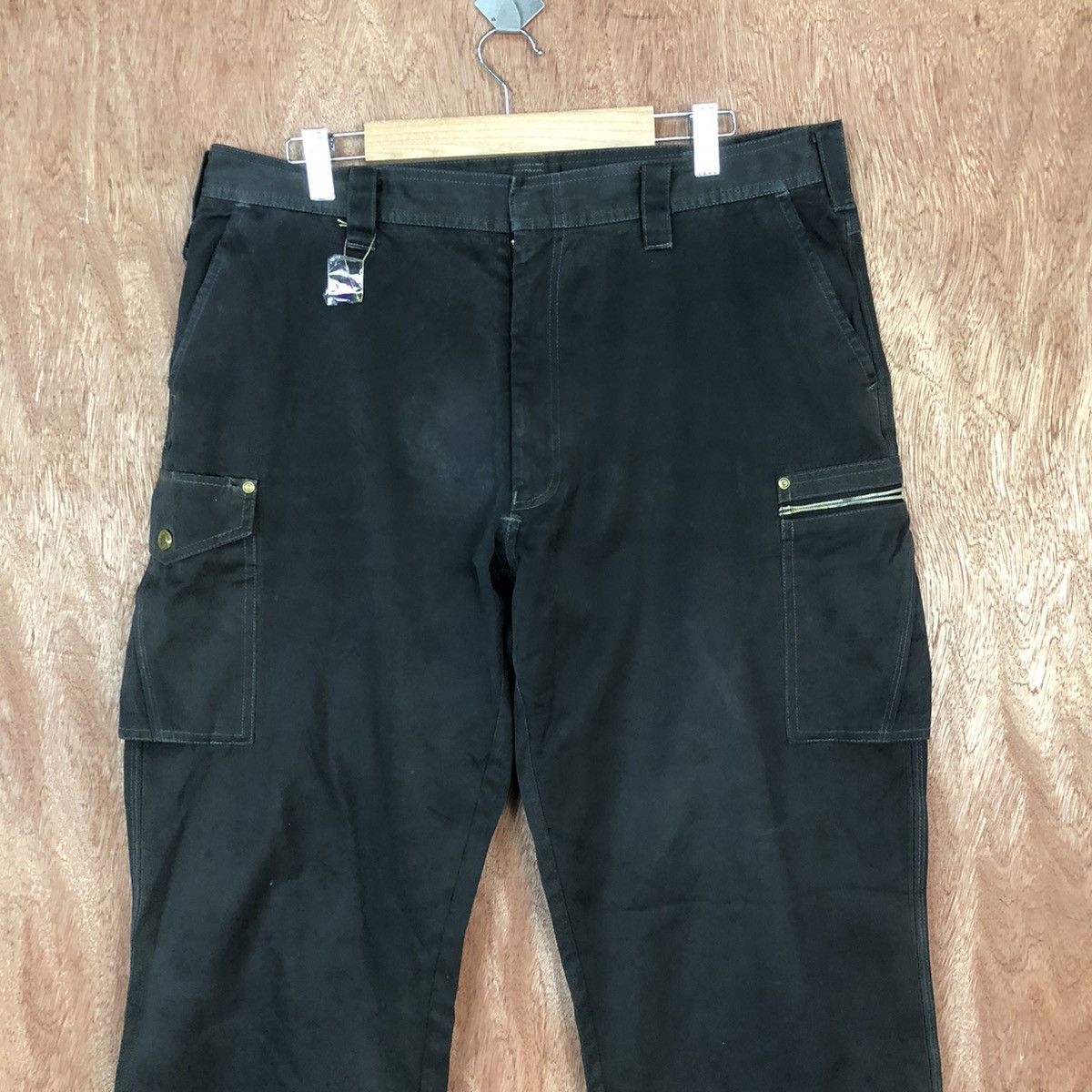 Japanese Brand Jawin Black Cargo Multipocket Pants #2167 Size US 36 / EU 52 - 2 Thumbnail