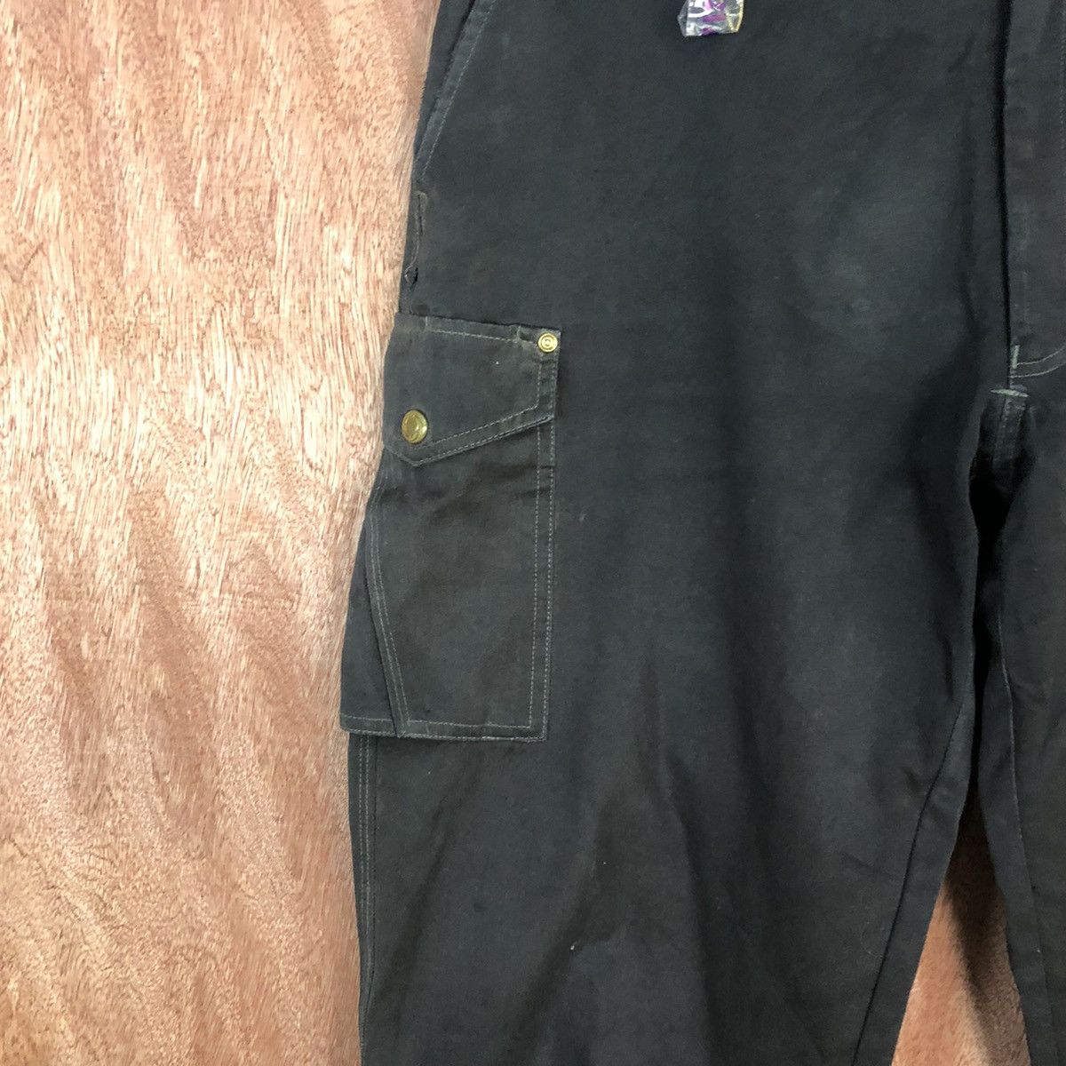 Japanese Brand Jawin Black Cargo Multipocket Pants #2167 Size US 36 / EU 52 - 6 Thumbnail