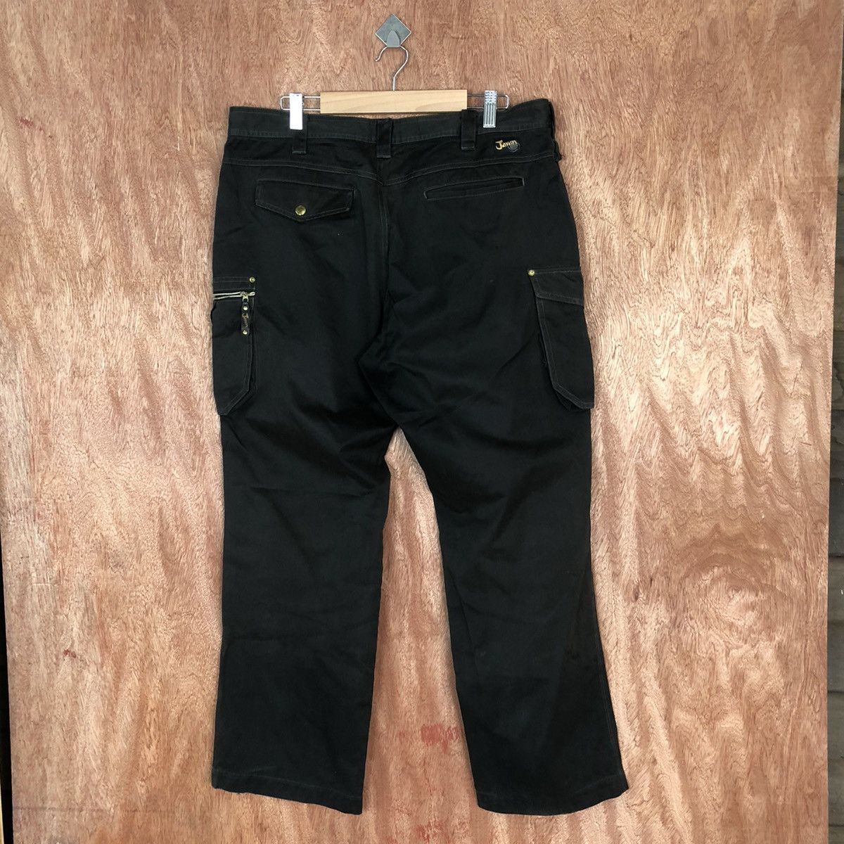 Japanese Brand Jawin Black Cargo Multipocket Pants #2167 Size US 36 / EU 52 - 11 Thumbnail