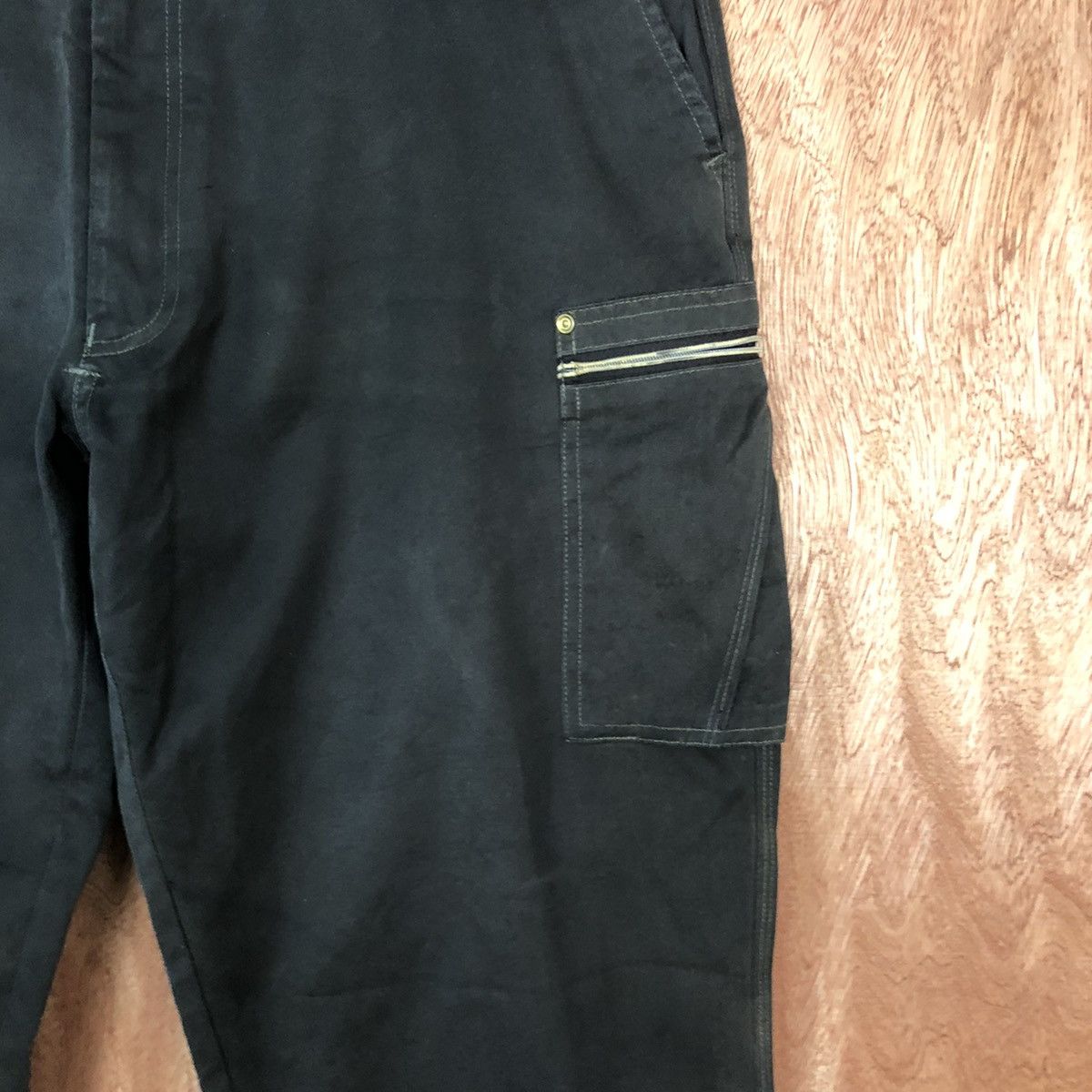 Japanese Brand Jawin Black Cargo Multipocket Pants #2167 Size US 36 / EU 52 - 7 Thumbnail