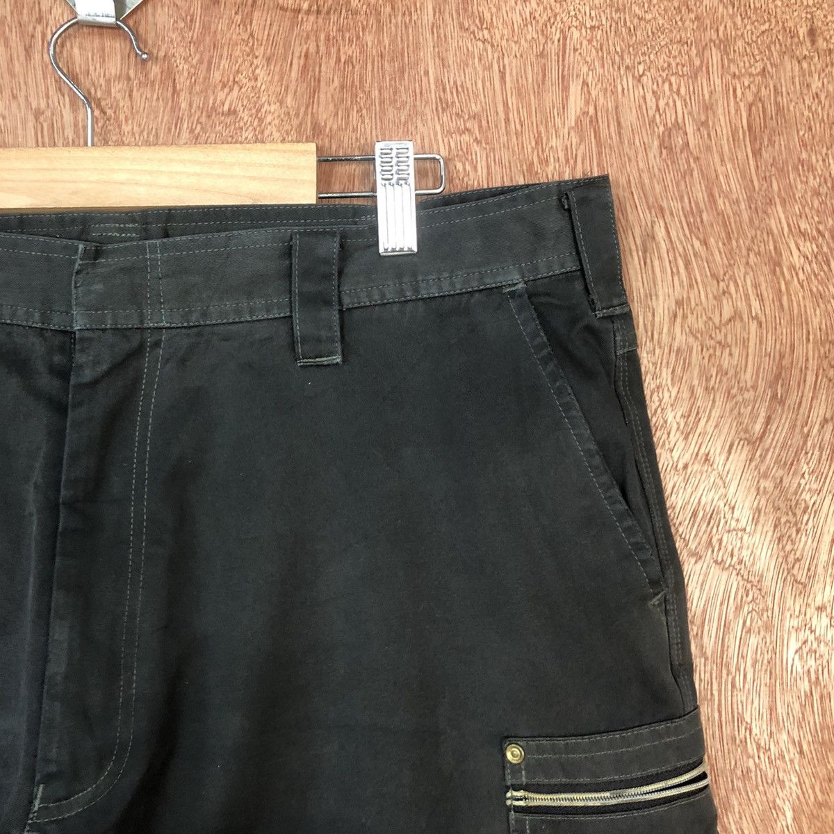 Japanese Brand Jawin Black Cargo Multipocket Pants #2167 Size US 36 / EU 52 - 5 Thumbnail