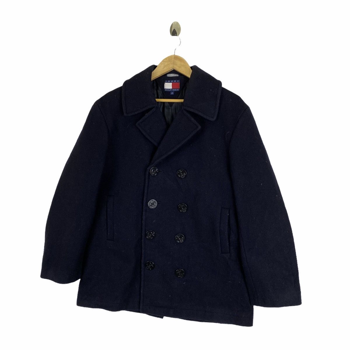 Tommy Hilfiger Vintage TOMMY HILFIGER Casualwear Wool Peacoat Jacket Size US S / EU 44-46 / 1 - 4 Thumbnail
