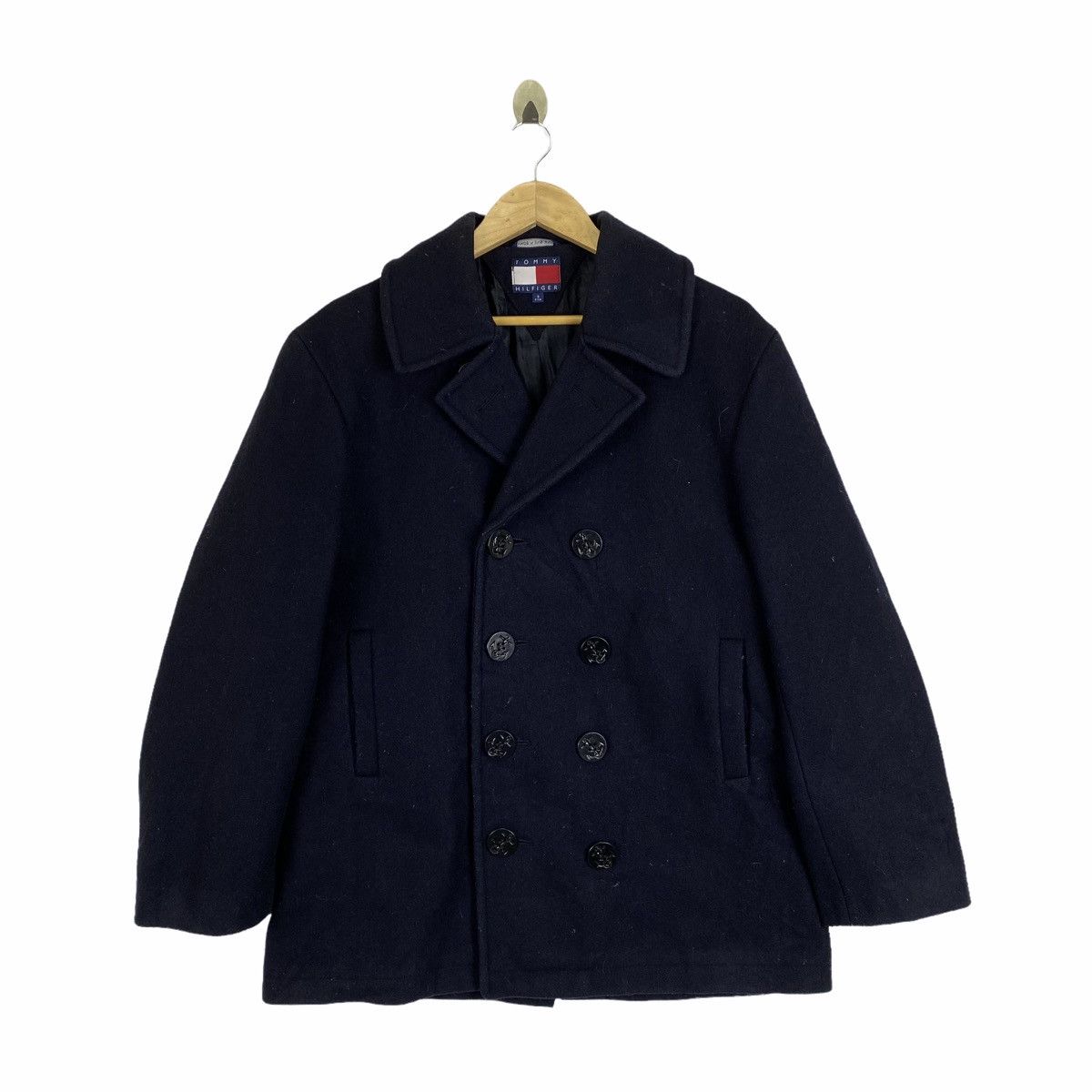 Tommy Hilfiger Vintage TOMMY HILFIGER Casualwear Wool Peacoat Jacket Size US S / EU 44-46 / 1 - 1 Thumbnail