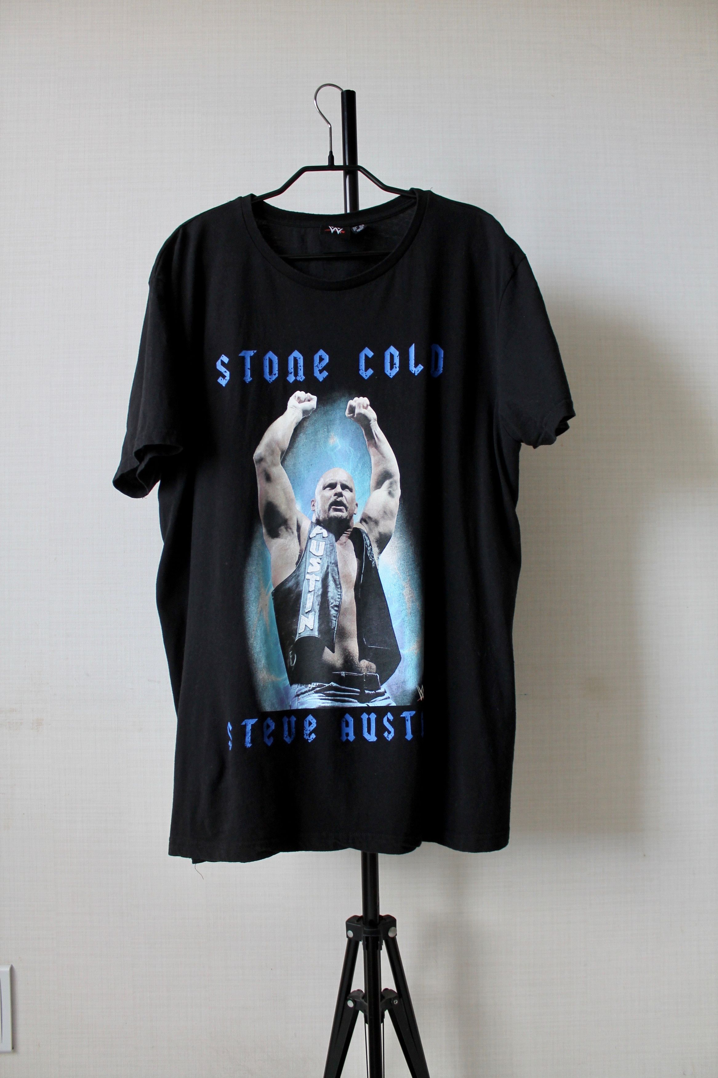 Vintage 2017 Stone Cold Steve Austin WWE WWF t Shirt Tee Size US XL / EU 56 / 4 - 5 Thumbnail