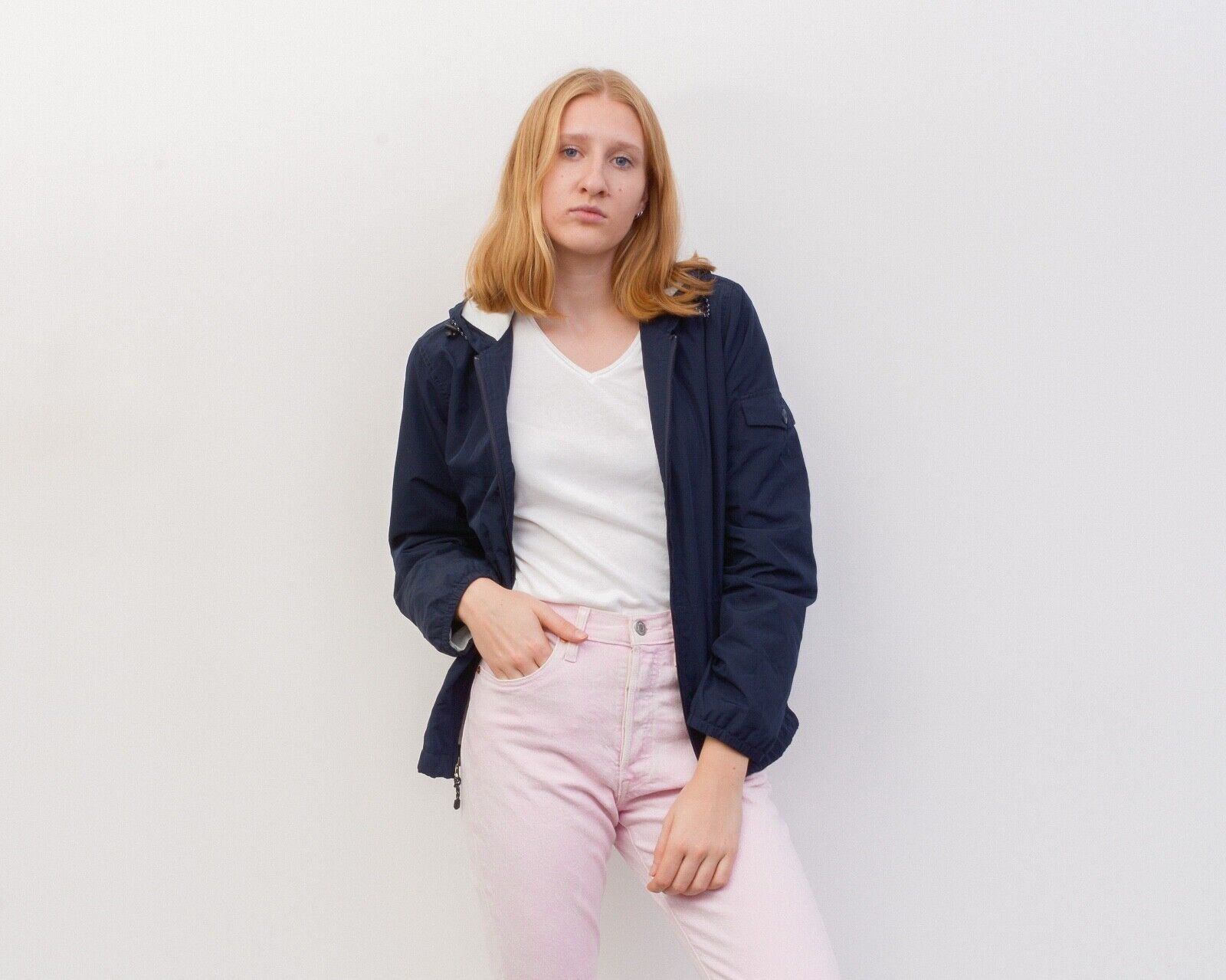 Eddie Bauer × Vintage Women's Jacket Field Barn Bomber Outdoor Outfitter Hooded Size M / US 6-8 / IT 42-44 - 3 Thumbnail