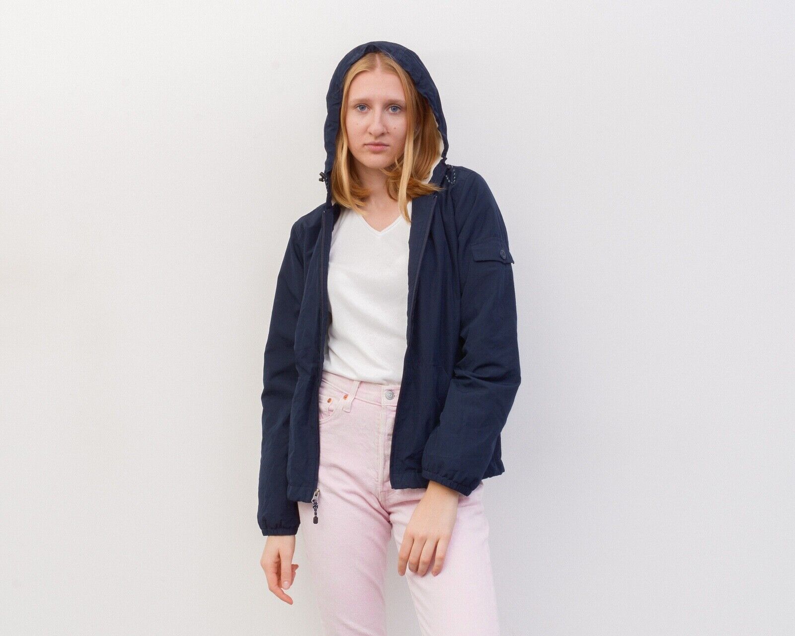 Eddie Bauer × Vintage Women's Jacket Field Barn Bomber Outdoor Outfitter Hooded Size M / US 6-8 / IT 42-44 - 4 Thumbnail