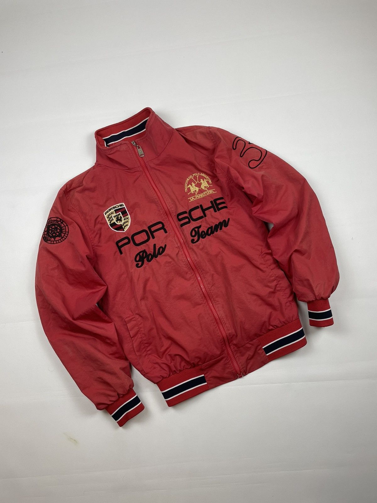 La Martina Porsche Design Vintage Vintage Porsche La Martina Polo Team Racing Jacket Grailed