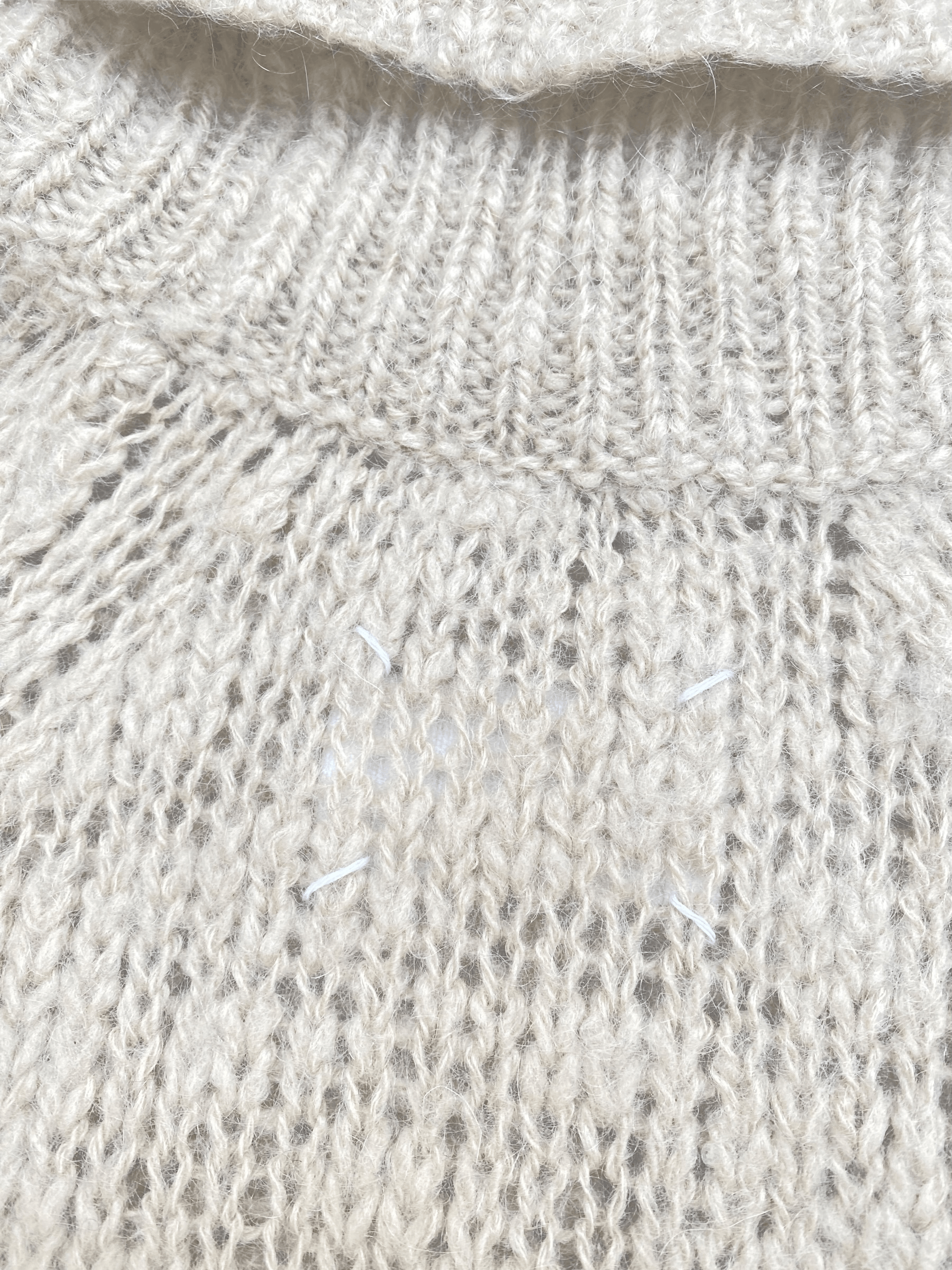Maison Margiela FW 2005 Oversized Mohair / Wool Beige Rollneck Size US M / EU 48-50 / 2 - 5 Thumbnail