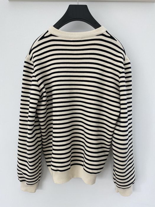 Celine Classic Striped V-Neck Sweater Size US XL / EU 56 / 4 - 2 Preview