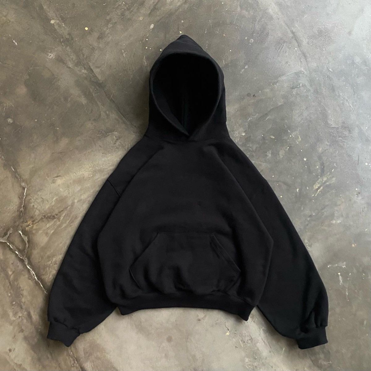 AAF Black Boxy Hoodie 330GSM