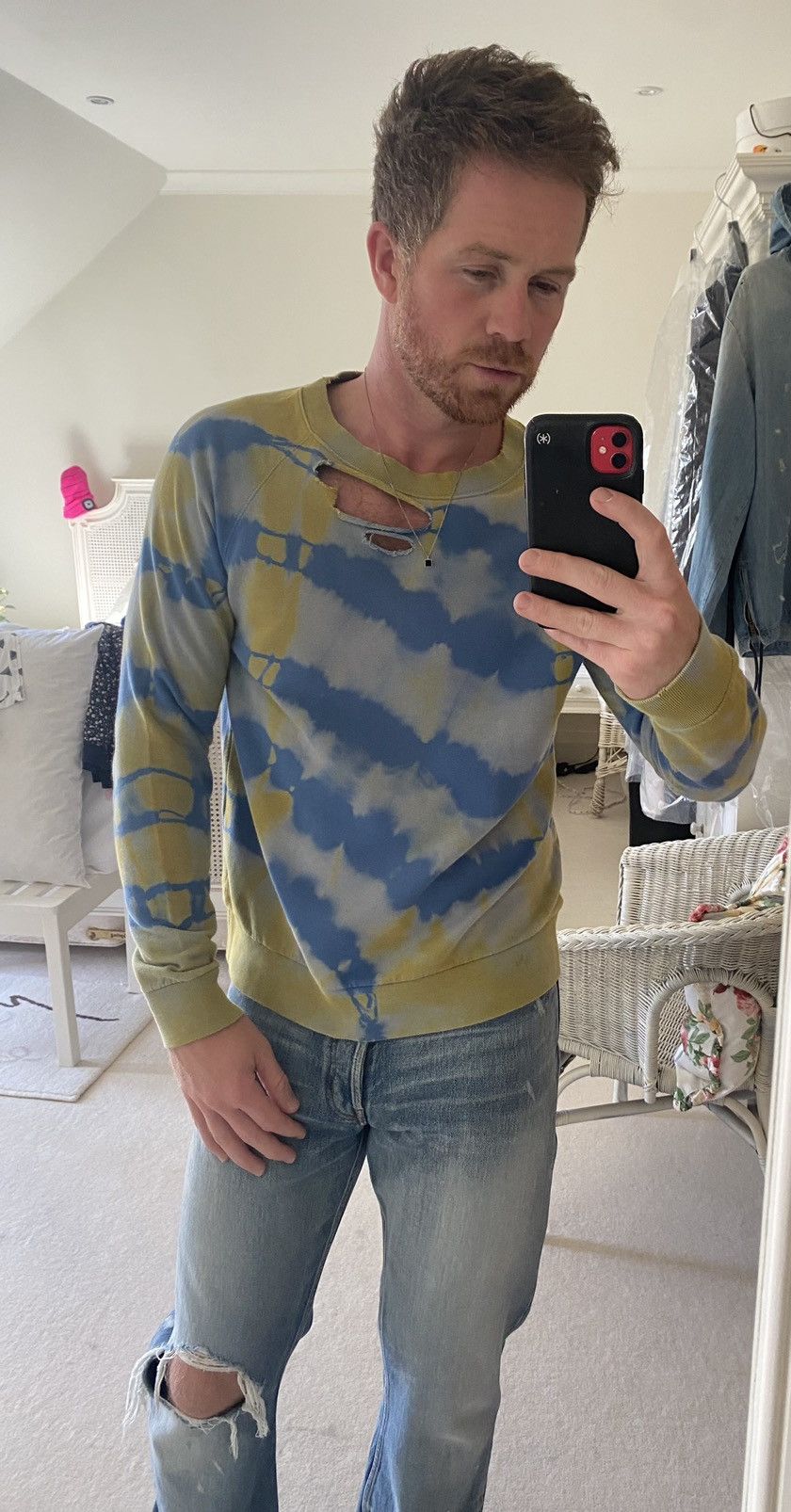 Saint Laurent Paris SS16 Saint Laurent surf sound distressed sweater Hedi grail Size US M / EU 48-50 / 2 - 6 Thumbnail