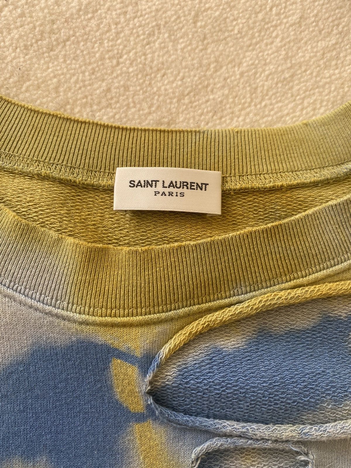 Saint Laurent Paris SS16 Saint Laurent surf sound distressed sweater Hedi grail Size US M / EU 48-50 / 2 - 20 Thumbnail