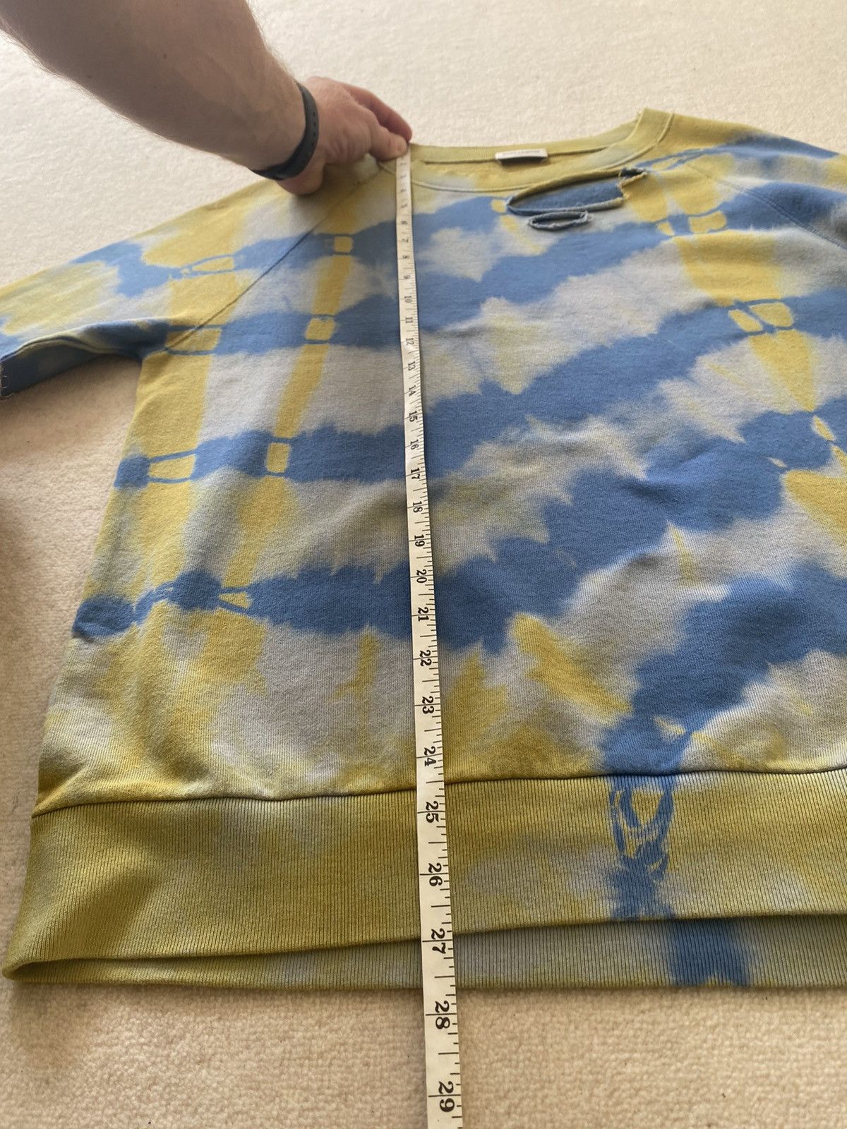 Saint Laurent Paris SS16 Saint Laurent surf sound distressed sweater Hedi grail Size US M / EU 48-50 / 2 - 9 Thumbnail