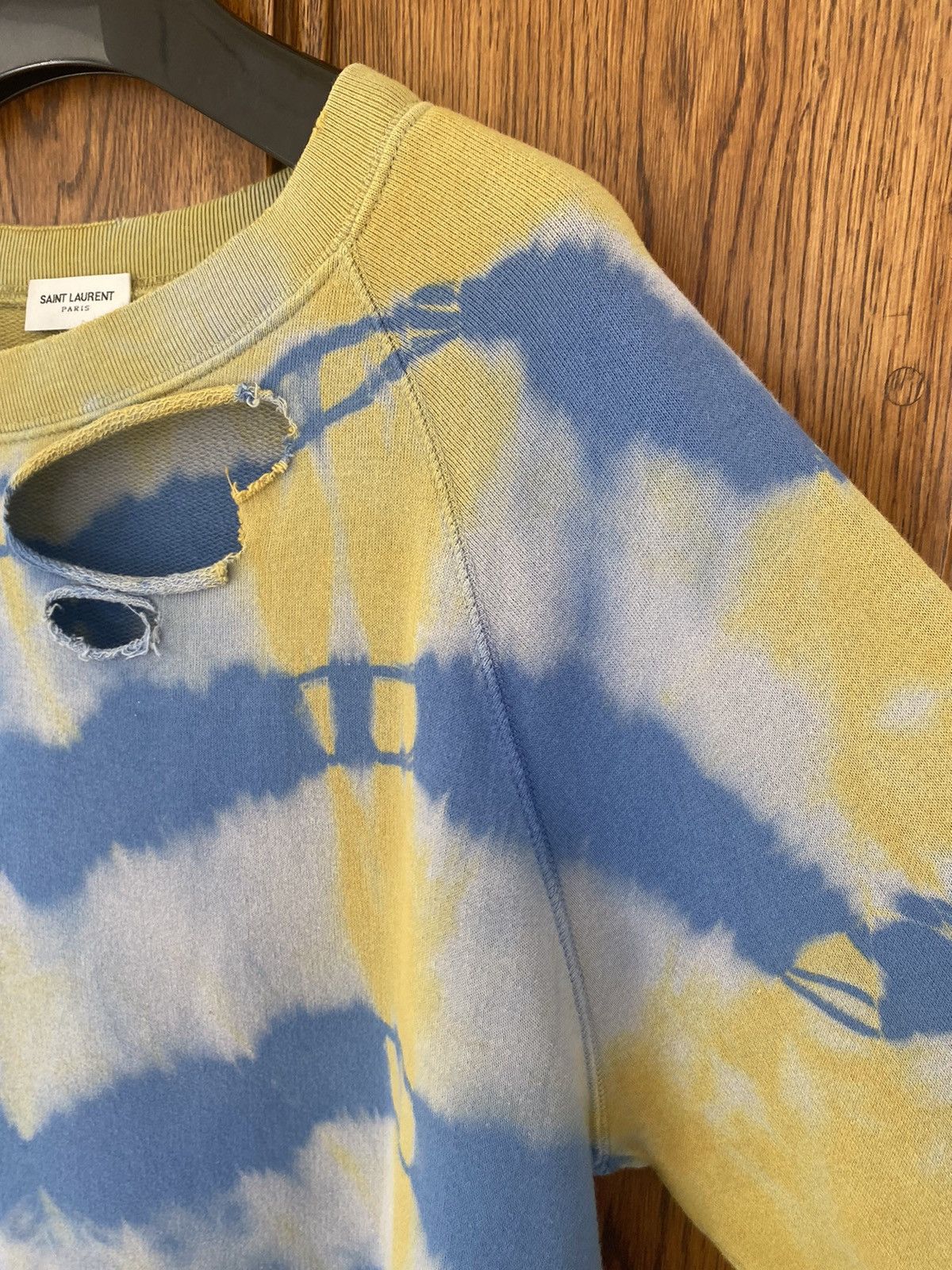 Saint Laurent Paris SS16 Saint Laurent surf sound distressed sweater Hedi grail Size US M / EU 48-50 / 2 - 12 Thumbnail