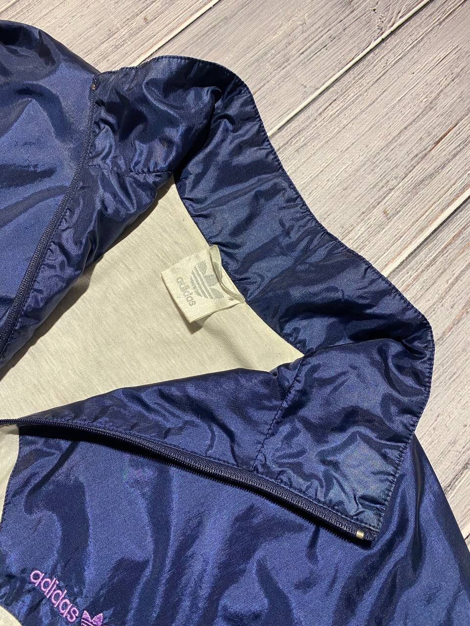 Adidas Vintage Adidas Nylon Jacket 90s Striped Size US L / EU 52-54 / 3 - 4 Thumbnail