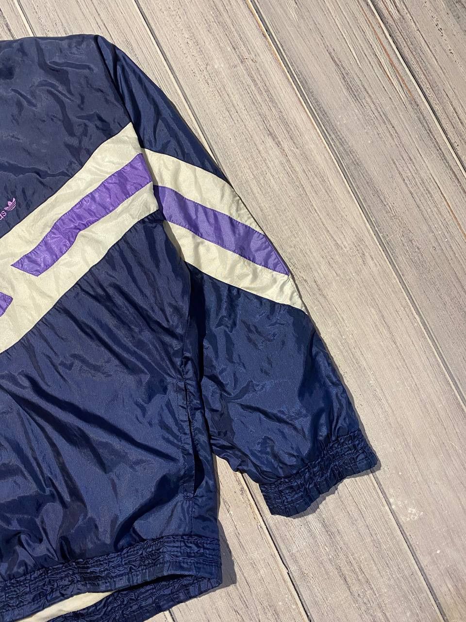 Adidas Vintage Adidas Nylon Jacket 90s Striped Size US L / EU 52-54 / 3 - 6 Thumbnail