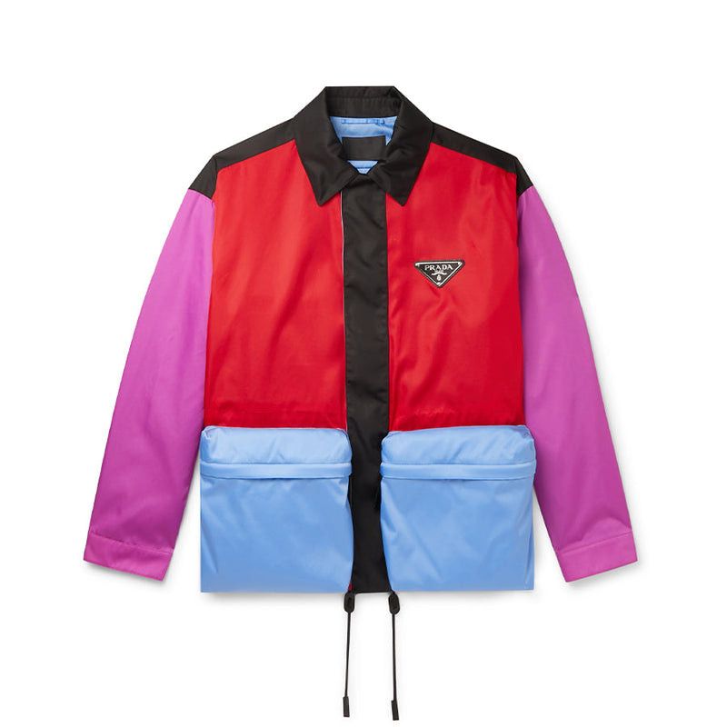 Prada Prada Color-Block Nylon Blouson Jacket | Grailed