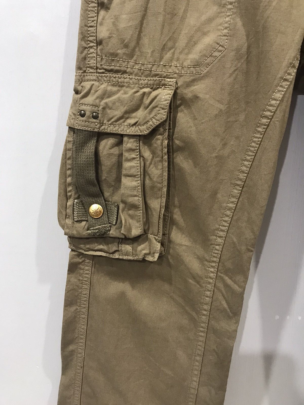 Japanese Brand Flare surplus x BLUE WAY Military Rare Design Cargo Pant Size US 31 - 7 Thumbnail