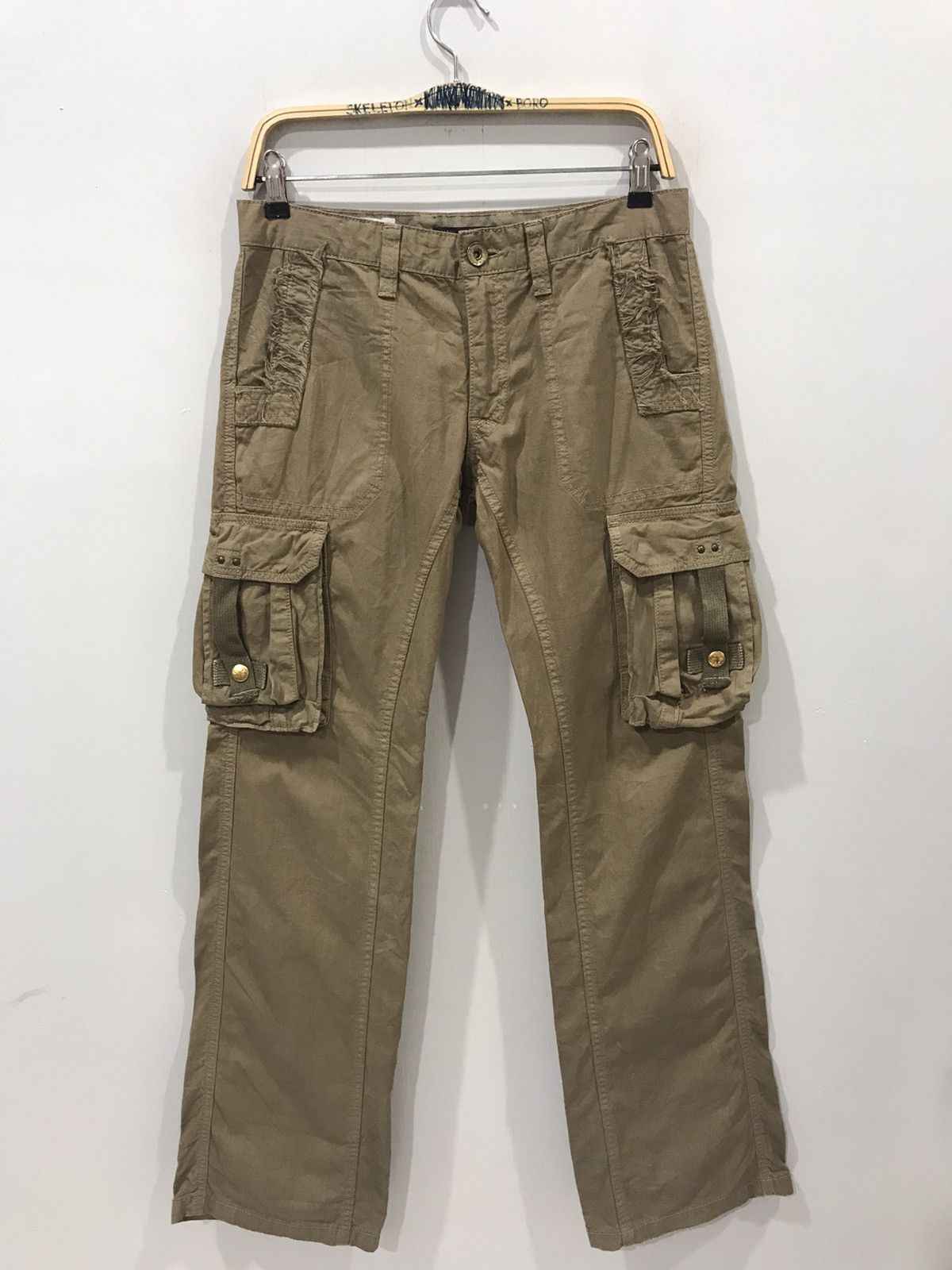 Japanese Brand Flare surplus x BLUE WAY Military Rare Design Cargo Pant Size US 31 - 3 Thumbnail
