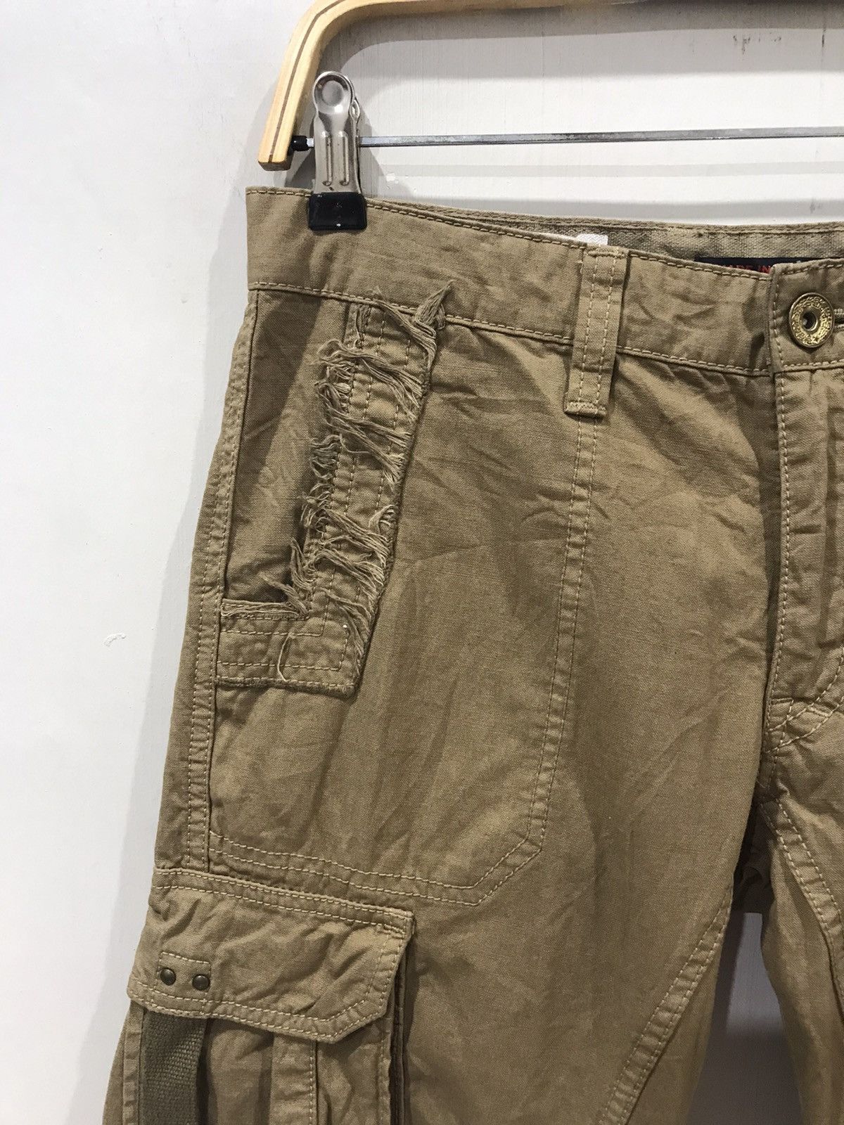 Japanese Brand Flare surplus x BLUE WAY Military Rare Design Cargo Pant Size US 31 - 5 Thumbnail