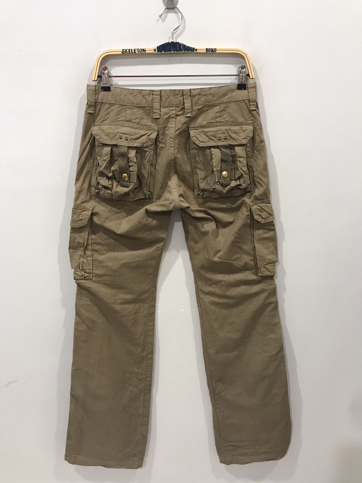 Japanese Brand Flare surplus x BLUE WAY Military Rare Design Cargo Pant Size US 31 - 11 Thumbnail