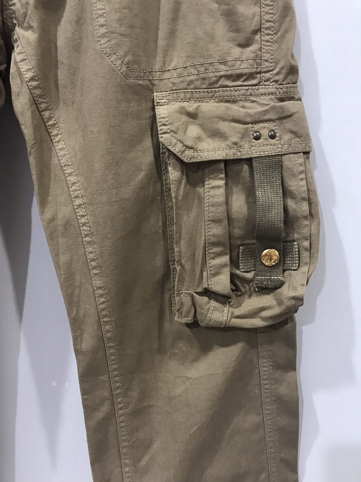 Japanese Brand Flare surplus x BLUE WAY Military Rare Design Cargo Pant Size US 31 - 6 Thumbnail