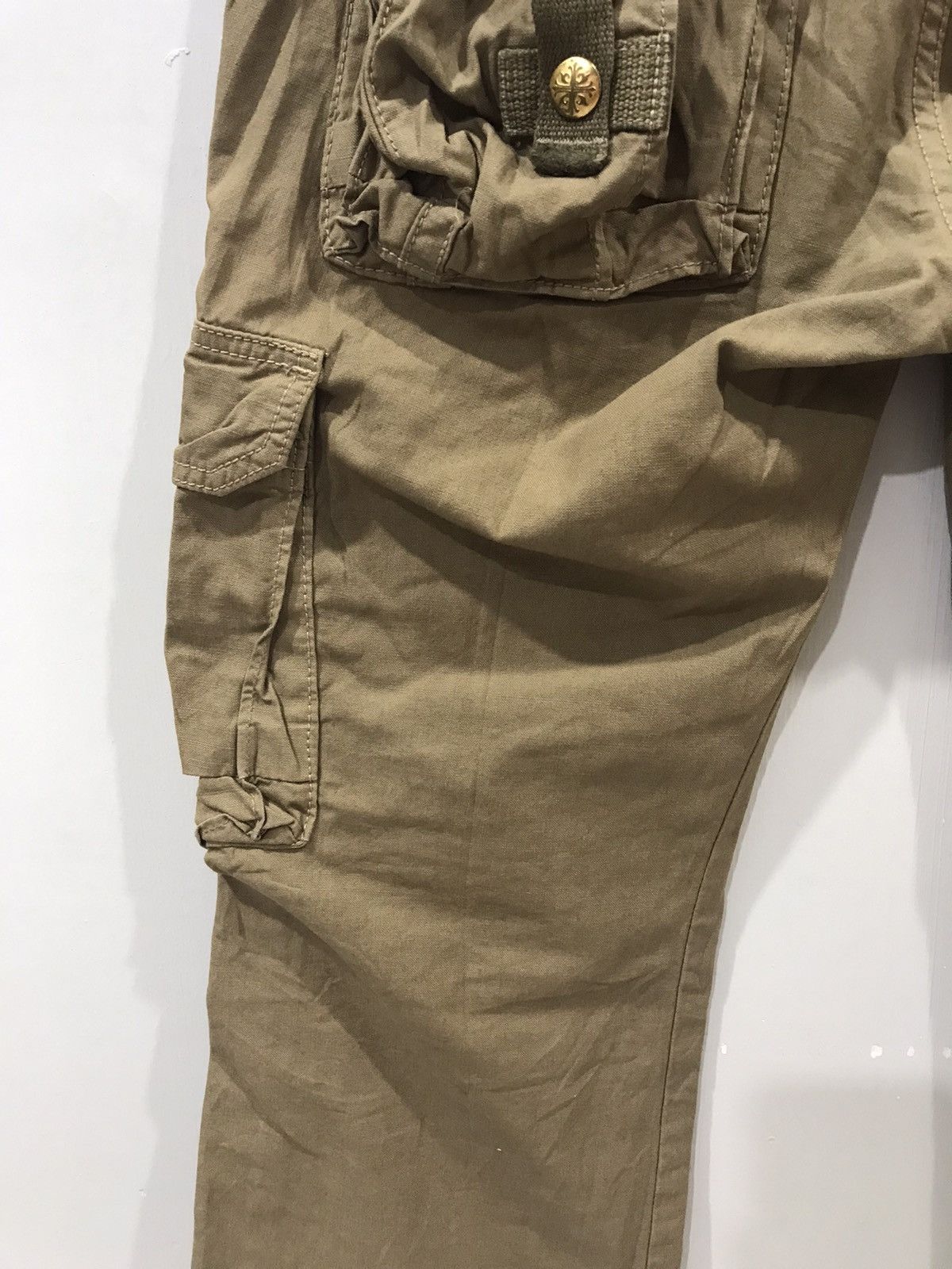 Japanese Brand Flare surplus x BLUE WAY Military Rare Design Cargo Pant Size US 31 - 15 Thumbnail