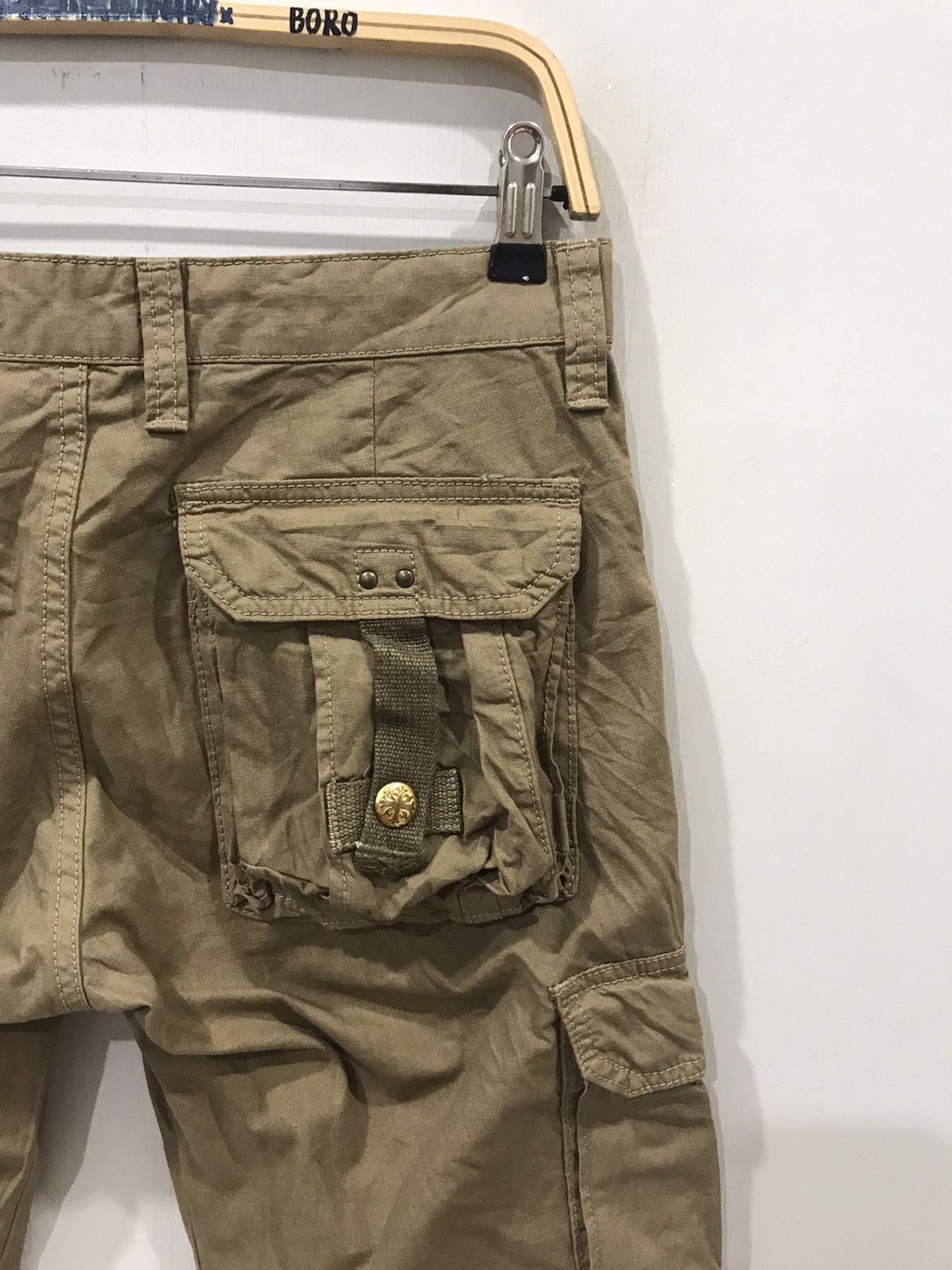 Japanese Brand Flare surplus x BLUE WAY Military Rare Design Cargo Pant Size US 31 - 12 Thumbnail