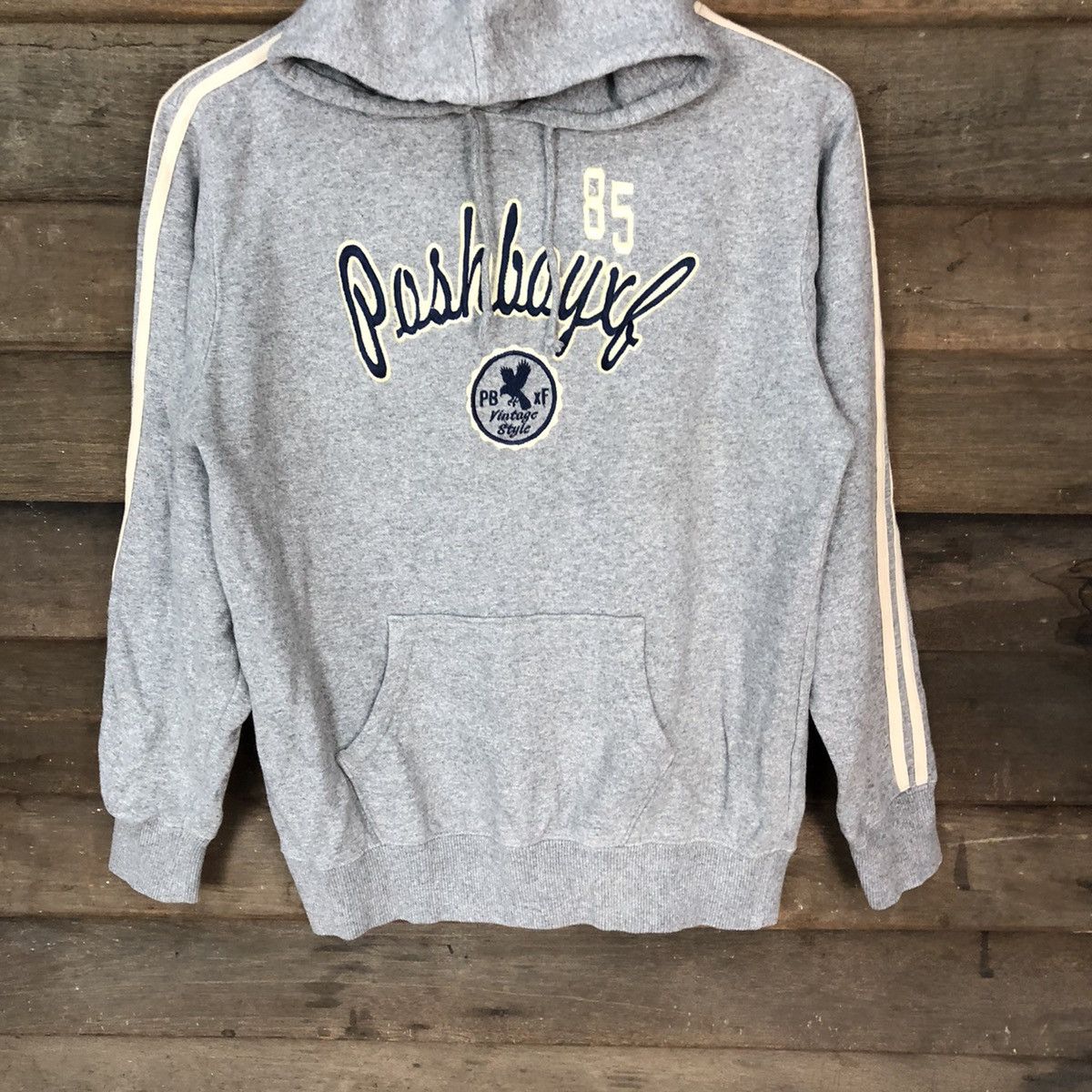 Japanese Brand Poshboy XF sweatshirt Grey Hoodie #4777 Size US S / EU 44-46 / 1 - 3 Thumbnail