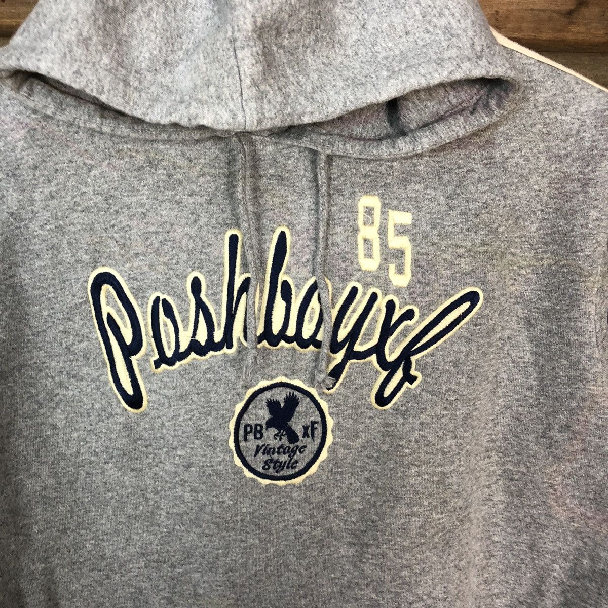 Japanese Brand Poshboy XF sweatshirt Grey Hoodie #4777 Size US S / EU 44-46 / 1 - 6 Thumbnail