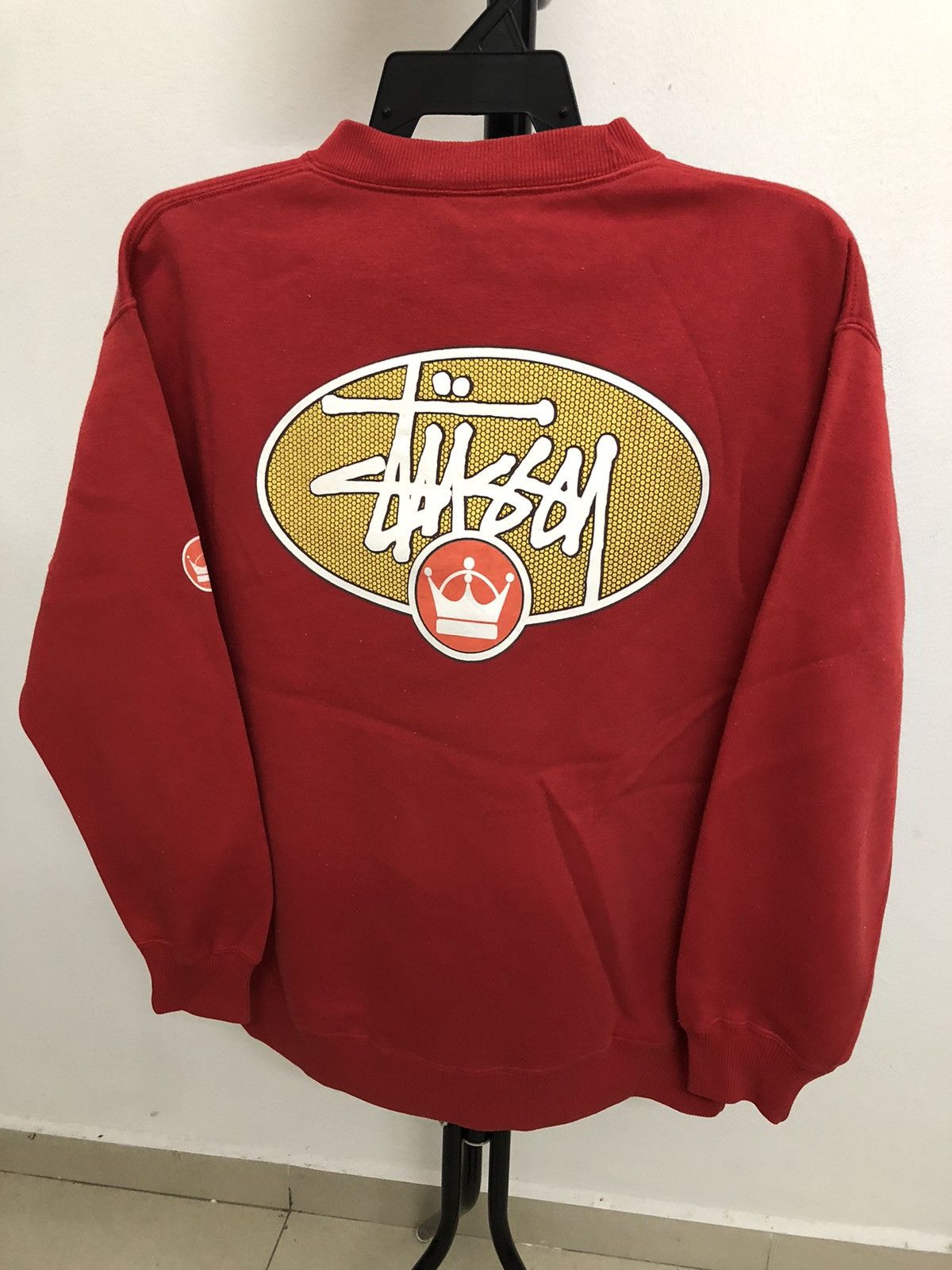 Stussy Vintage 90s stussy big logo crewneck sweatshirt pullover Size US L / EU 52-54 / 3 - 1 Thumbnail