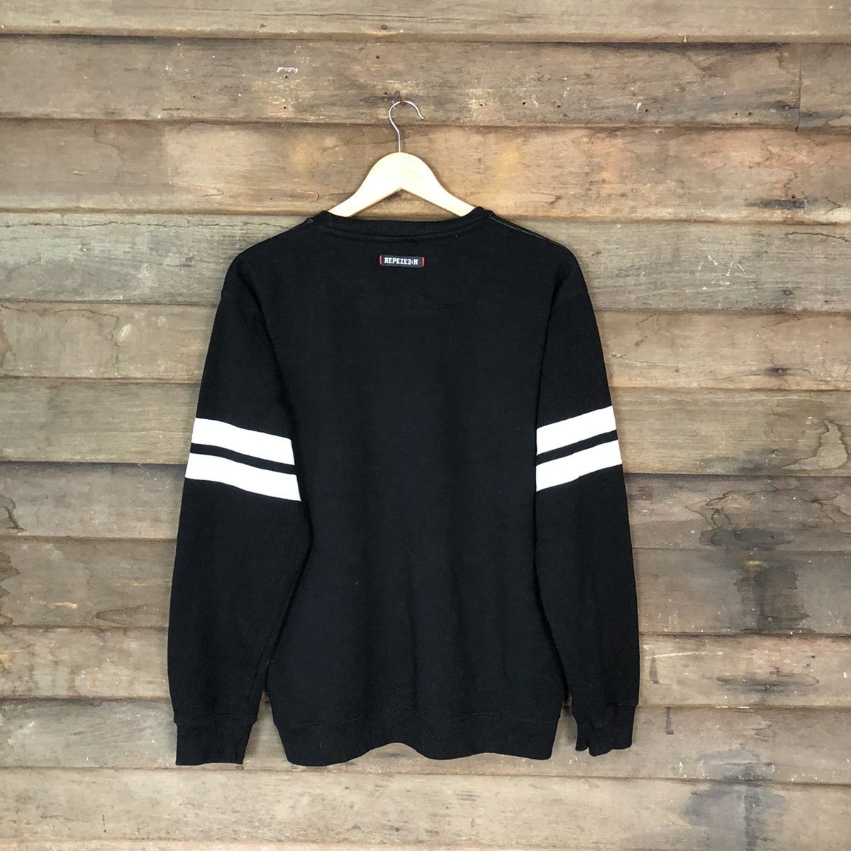 Japanese Brand × Vintage Repezen Black star sweater Sweatshirt #4740 Size US M / EU 48-50 / 2 - 11 Thumbnail