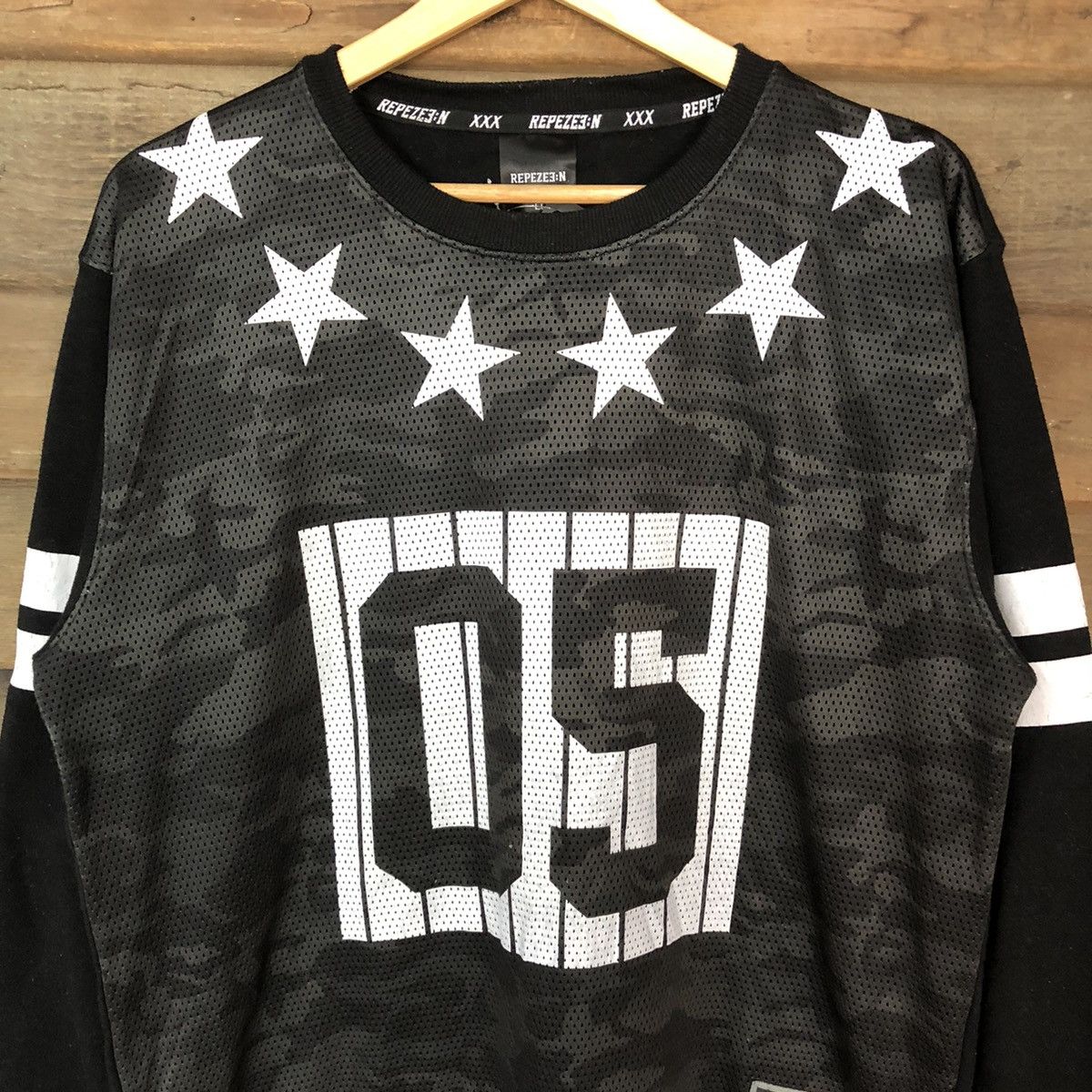 Japanese Brand × Vintage Repezen Black star sweater Sweatshirt #4740 Size US M / EU 48-50 / 2 - 6 Thumbnail