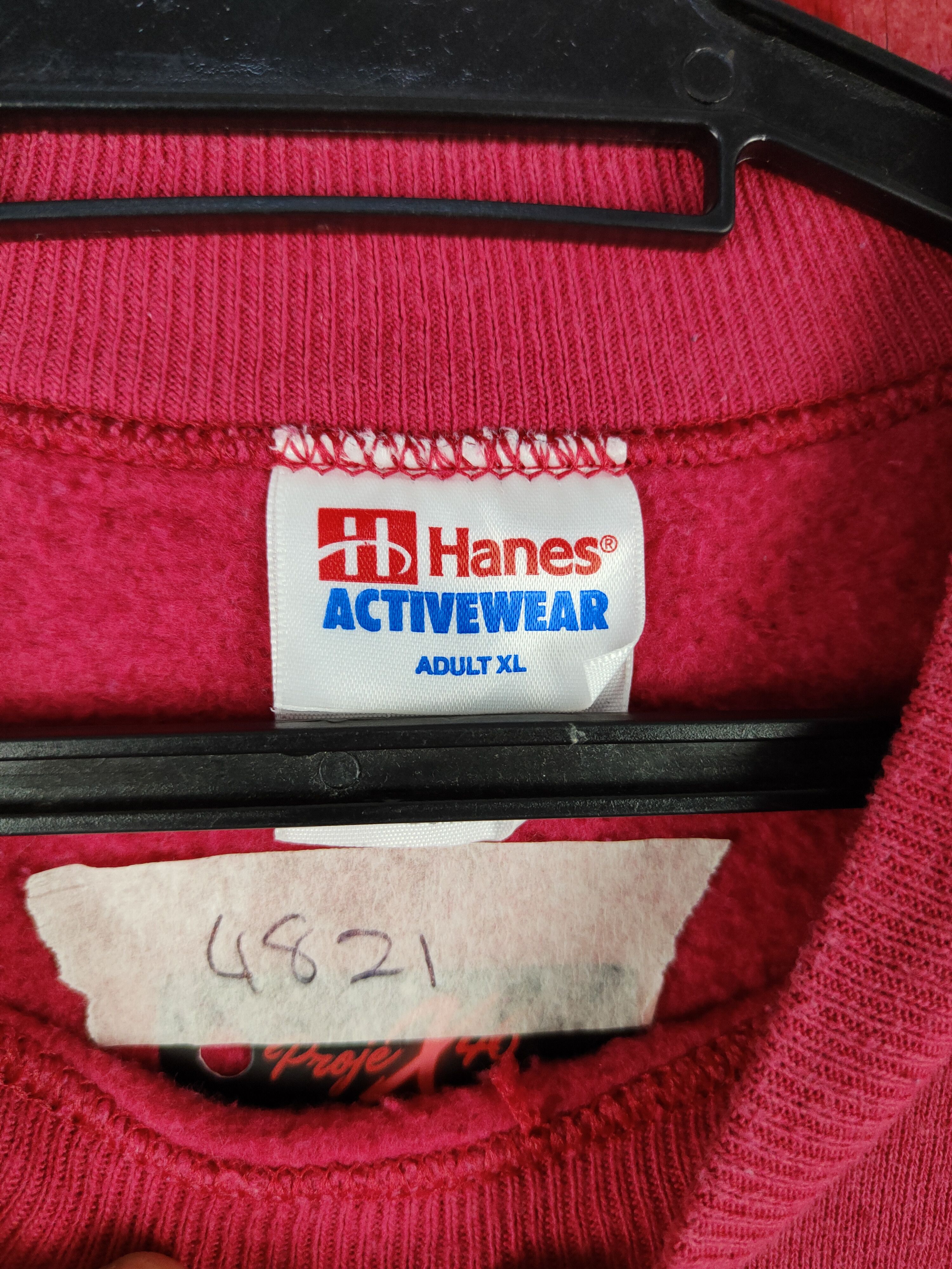 Hanes Hanes Mantua New Jersey vintage Pink Sweatshirt #4821 Size US XL / EU 56 / 4 - 8 Thumbnail