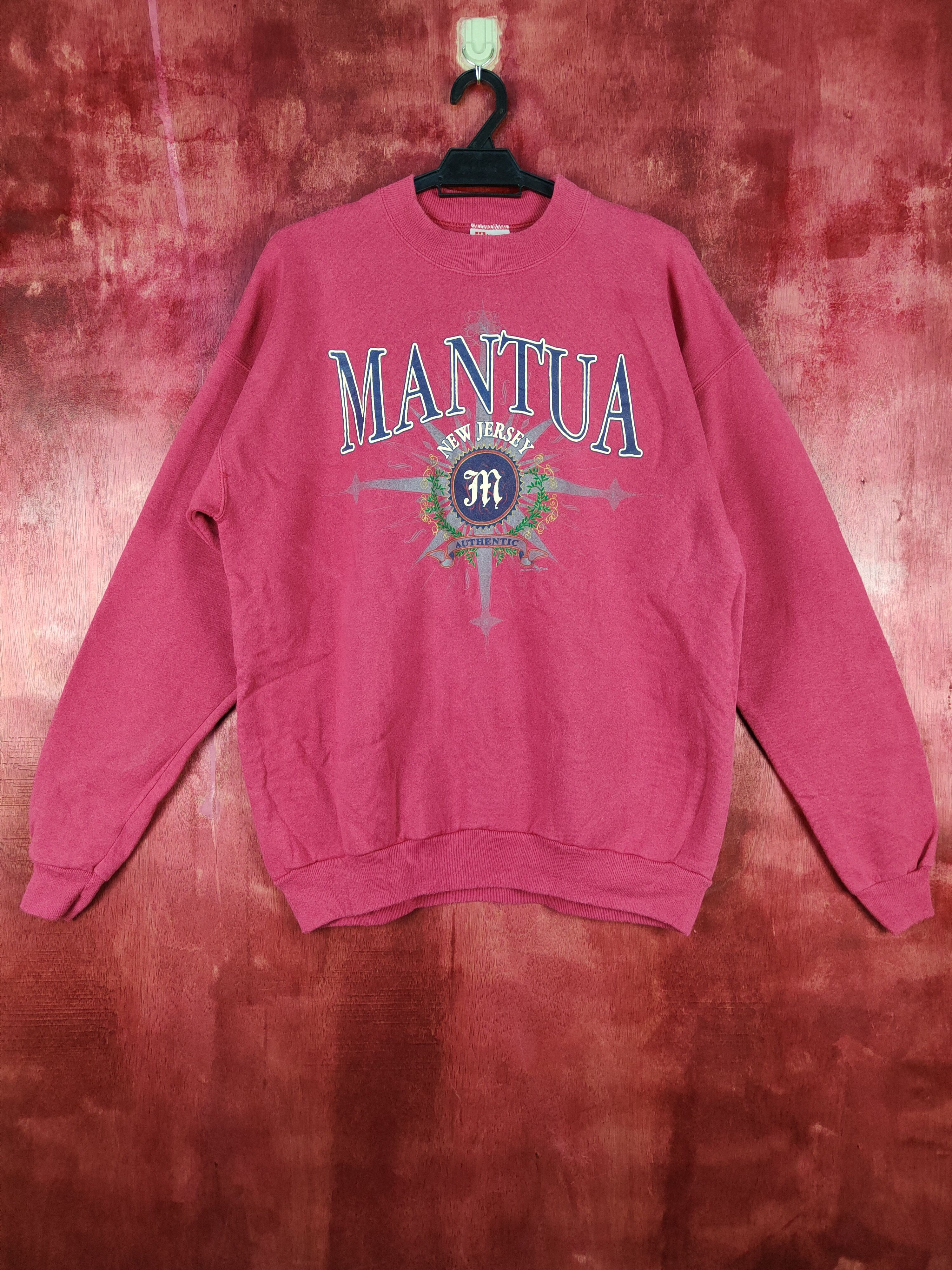 Hanes Hanes Mantua New Jersey vintage Pink Sweatshirt #4821 Size US XL / EU 56 / 4 - 1 Thumbnail