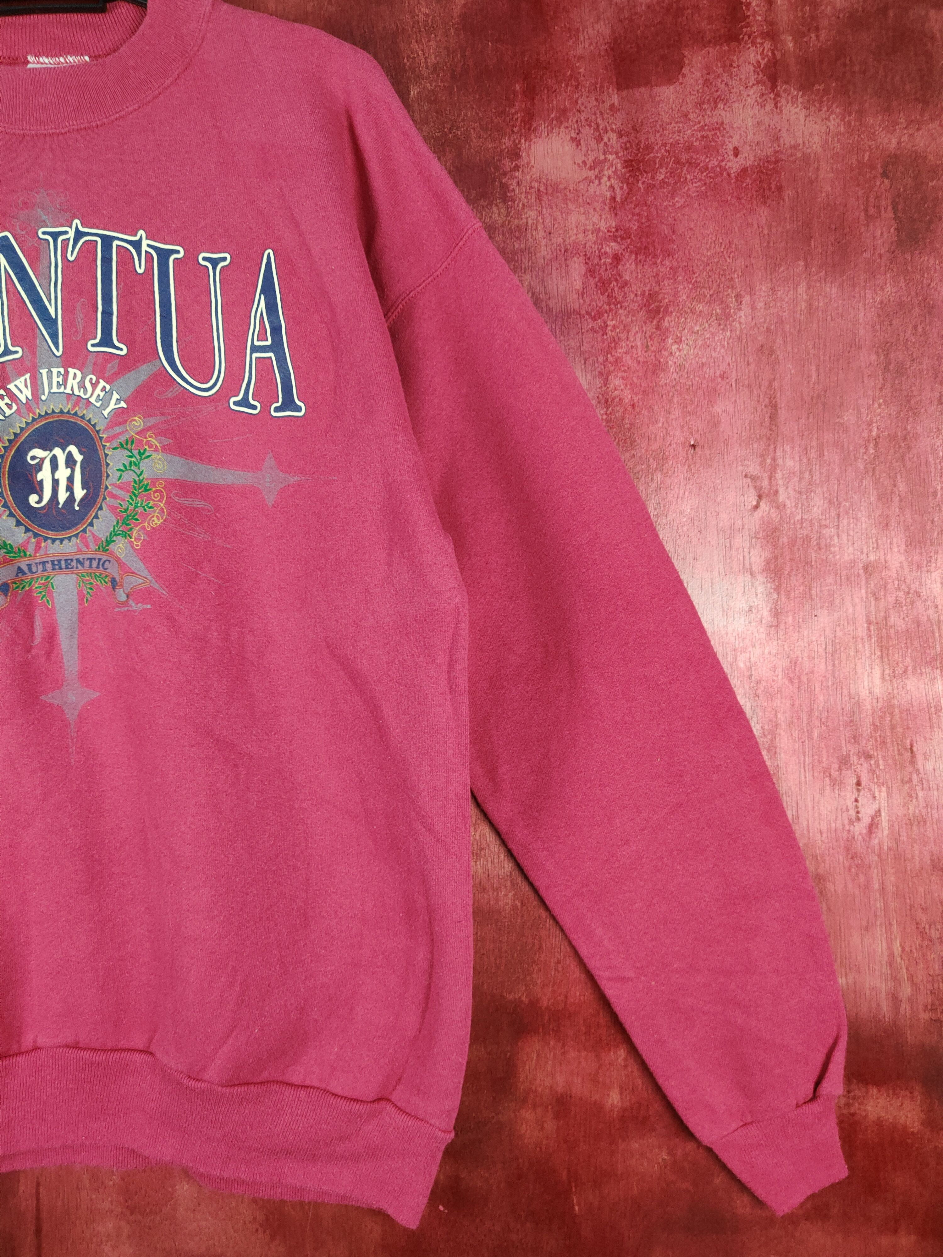 Hanes Hanes Mantua New Jersey vintage Pink Sweatshirt #4821 Size US XL / EU 56 / 4 - 4 Thumbnail