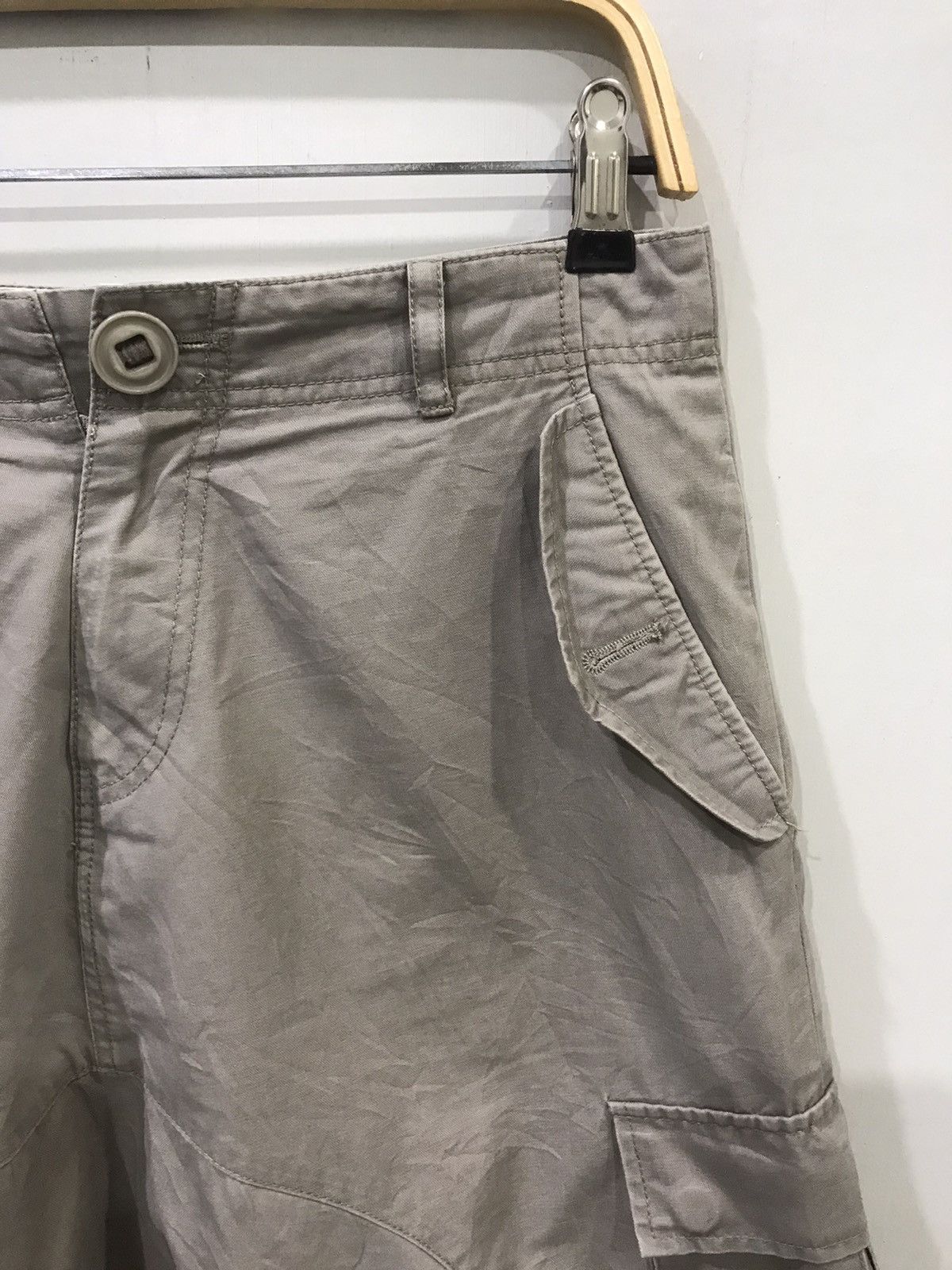 Japanese Brand rotvski Japan Dropped Crotch Skinny Cargo Long Rope Pant Size US 30 / EU 46 - 2 Thumbnail