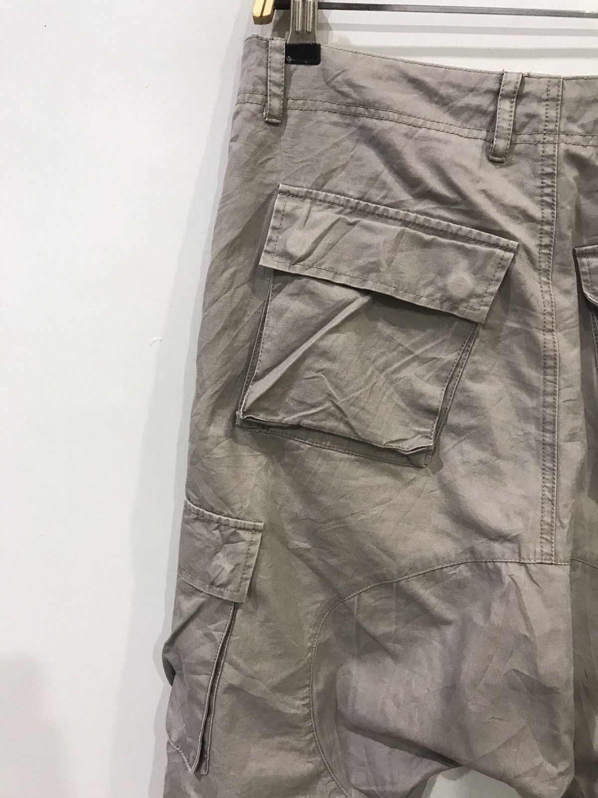 Japanese Brand rotvski Japan Dropped Crotch Skinny Cargo Long Rope Pant Size US 30 / EU 46 - 10 Thumbnail