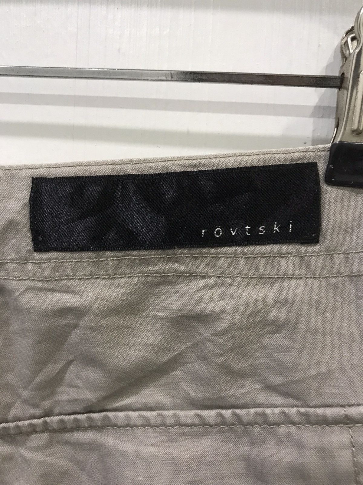 Japanese Brand rotvski Japan Dropped Crotch Skinny Cargo Long Rope Pant Size US 30 / EU 46 - 12 Thumbnail