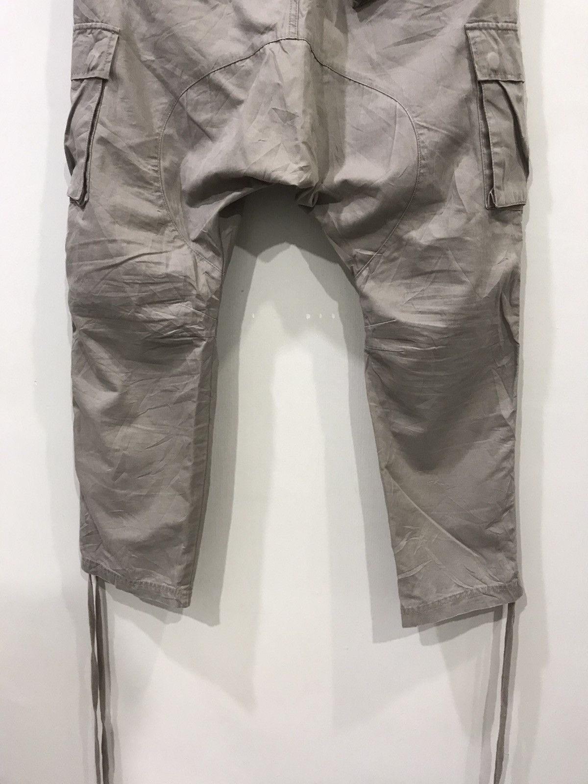 Japanese Brand rotvski Japan Dropped Crotch Skinny Cargo Long Rope Pant Size US 30 / EU 46 - 11 Thumbnail
