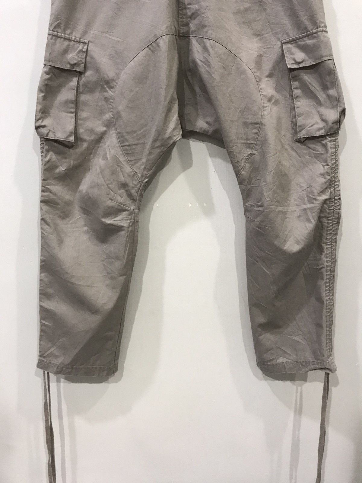 Japanese Brand rotvski Japan Dropped Crotch Skinny Cargo Long Rope Pant Size US 30 / EU 46 - 6 Thumbnail
