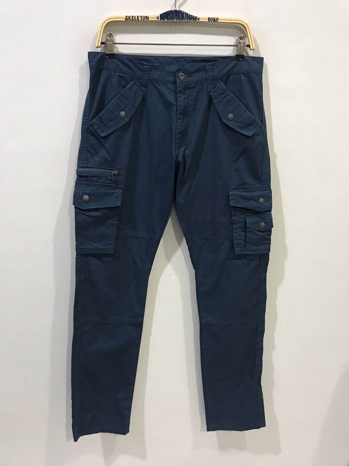 image of Seditionaries Semanticdesign Japan Tokyo Multipockets Cargo Pant in Navy, Men's (Size 33)