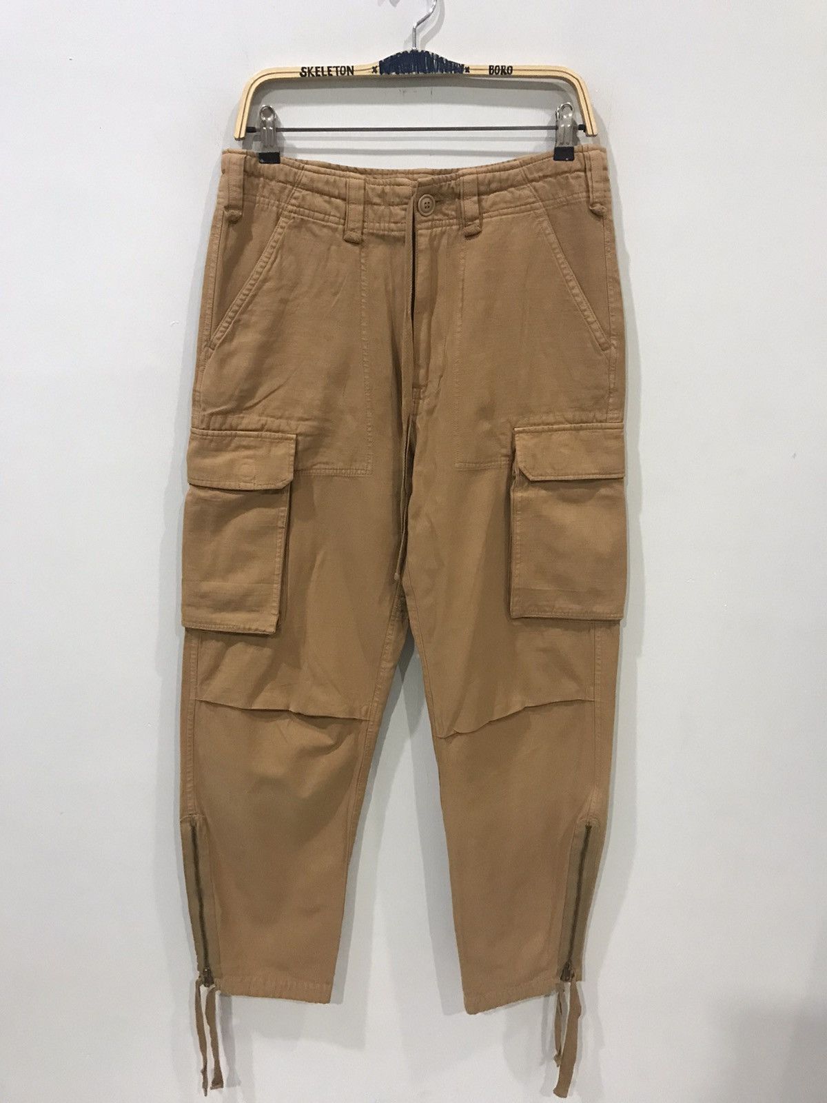 Japanese Brand RTPC Japan Rare Fashion Designer Ankle Zipper Cargo Pant Size US 31 - 1 Thumbnail