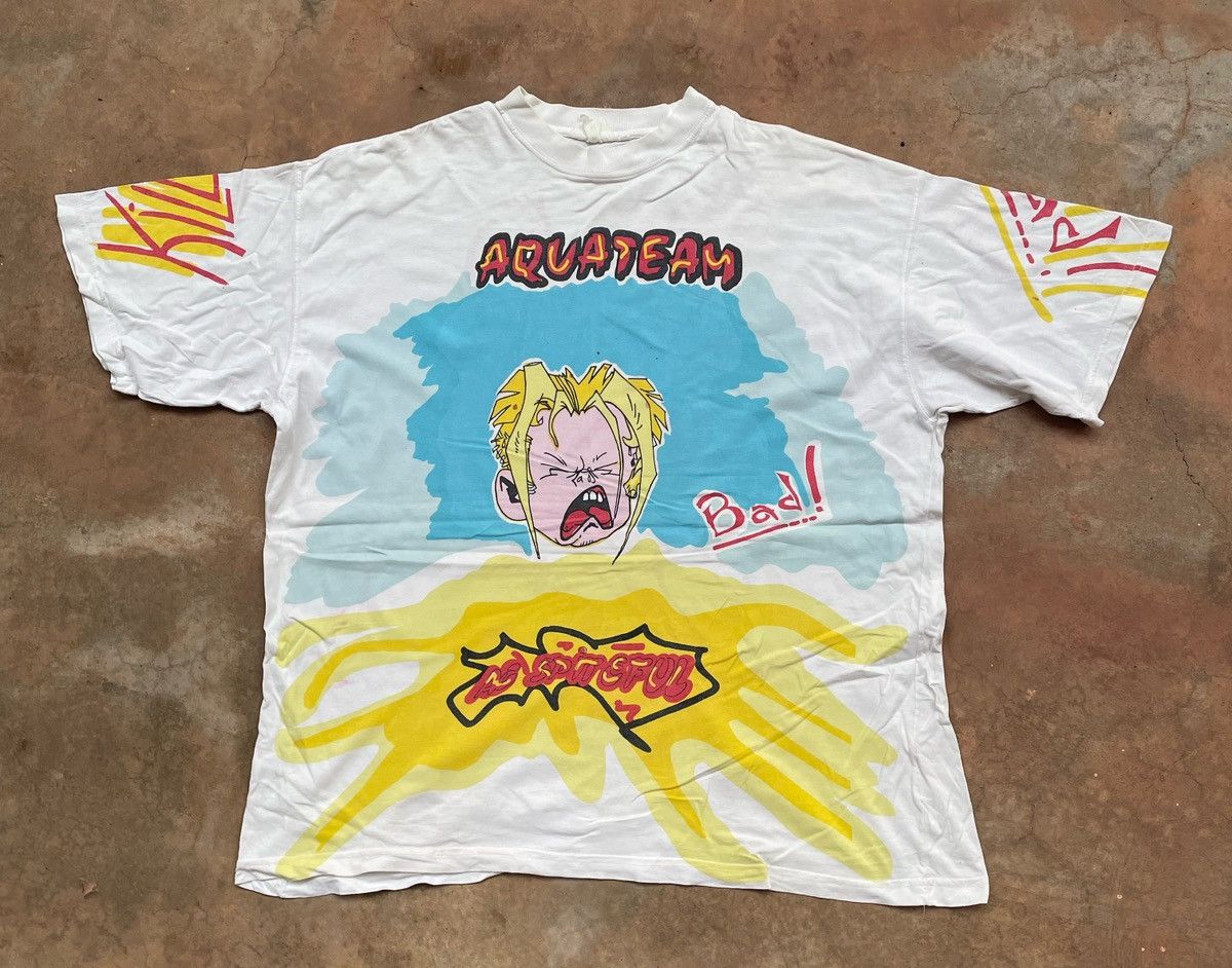 Vintage VINTAGE AQUATEAM OVERPRINT TEE Size US XL / EU 56 / 4 - 1 Thumbnail